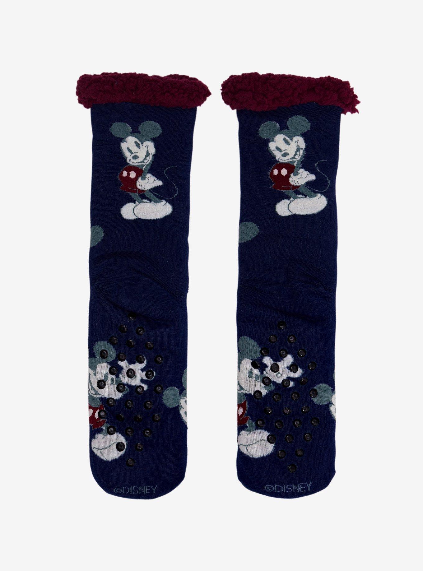 Disney Mickey Mouse Dark Cozy Socks, , alternate