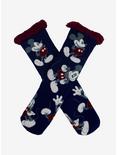 Disney Mickey Mouse Dark Cozy Socks, , alternate