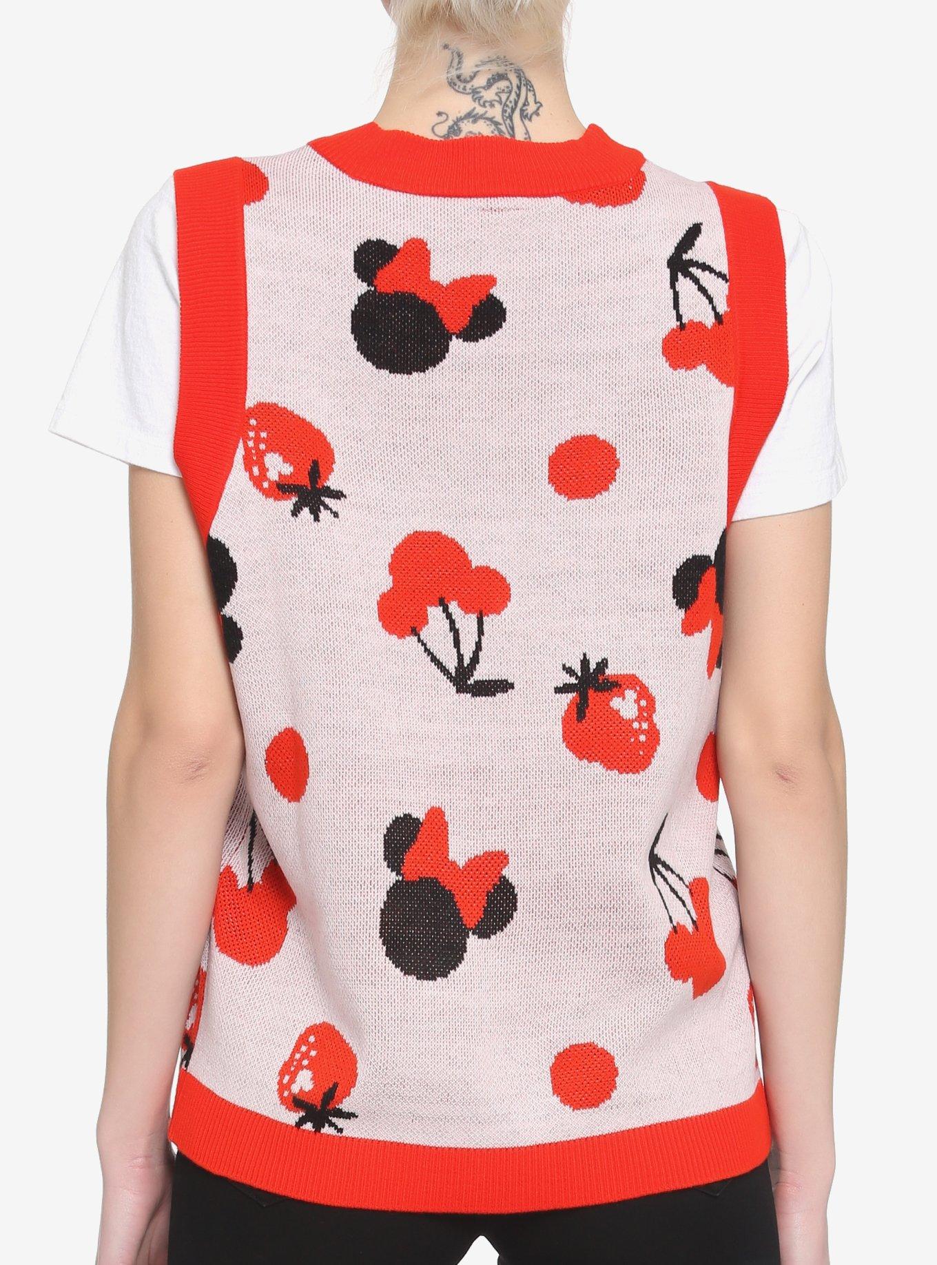 Her Universe Disney Minnie Mouse Fruit Girls Sweater Vest, MULTI, alternate