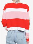 Her Universe Disney Minnie Mouse Strawberry Stripe Knit Sweater, MULTI, alternate