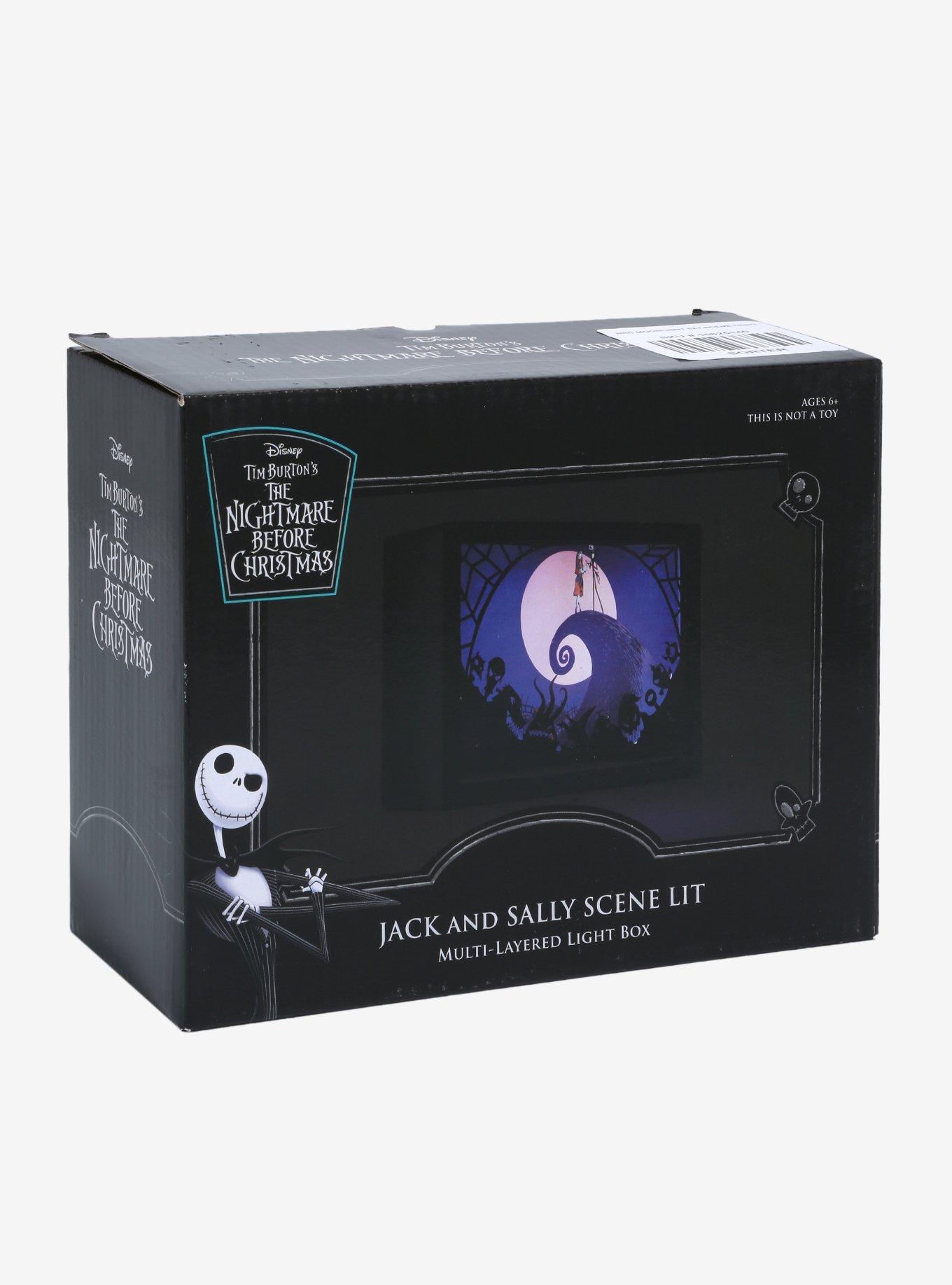The Nightmare Before Christmas Spiral Hill Scene Lit Light Box, , alternate