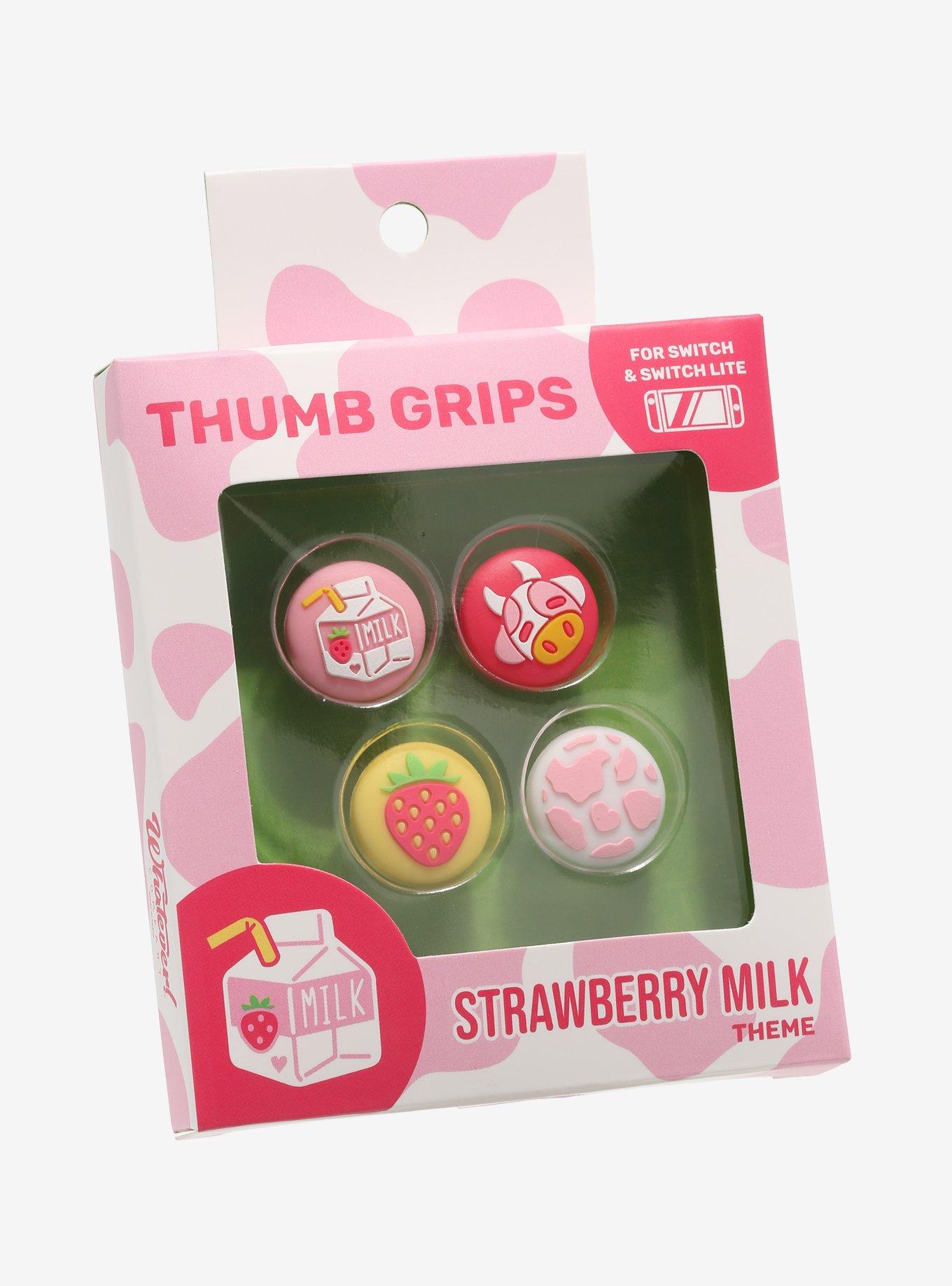 Strawberry Milk Moo Moo Thumb Grips (2 Sizes Available)