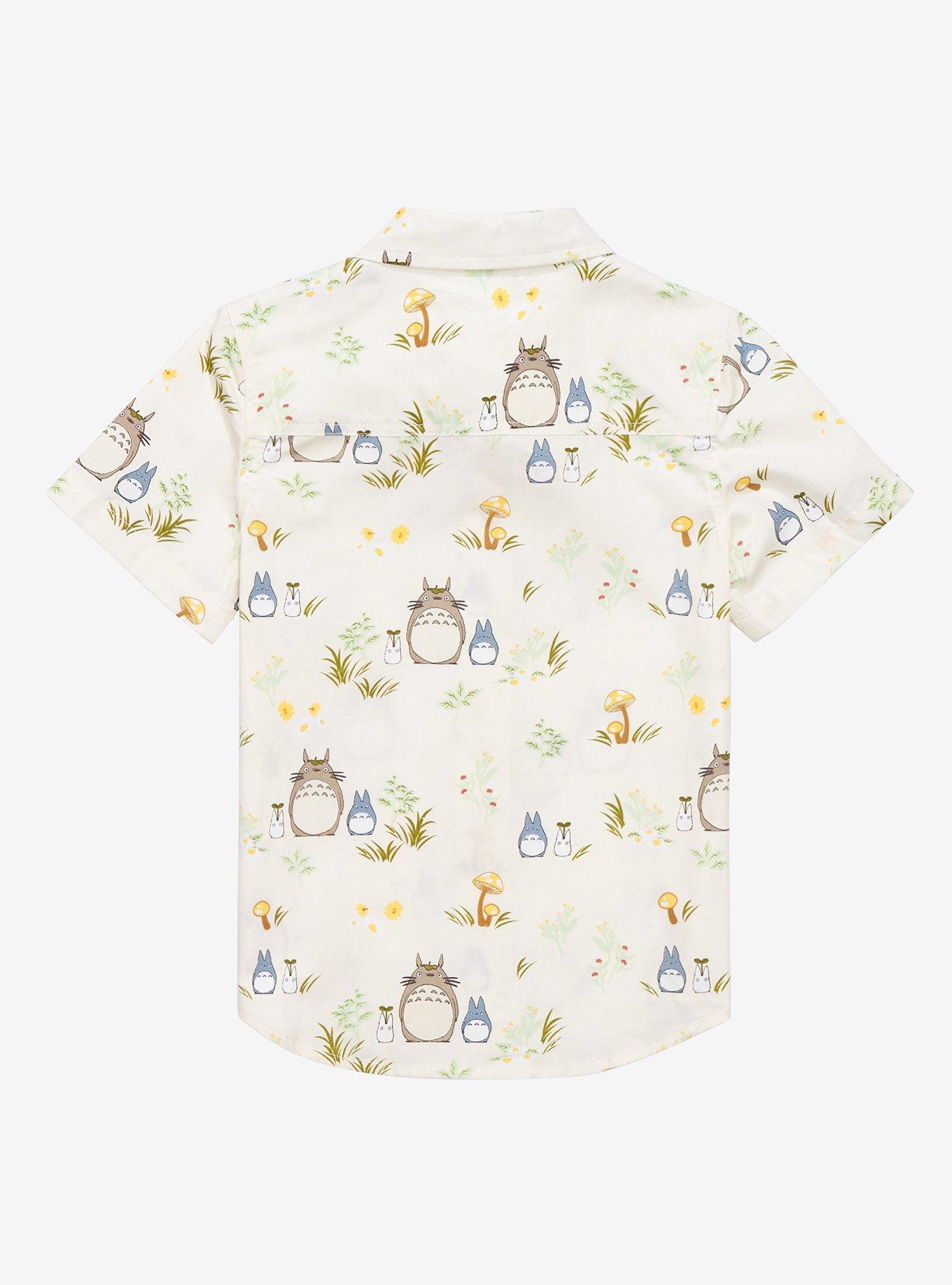 Studio Ghibli My Neighbor Totoro Forest Spirits & Flora Toddler Woven Button-Up - BoxLunch Exclusive, , alternate