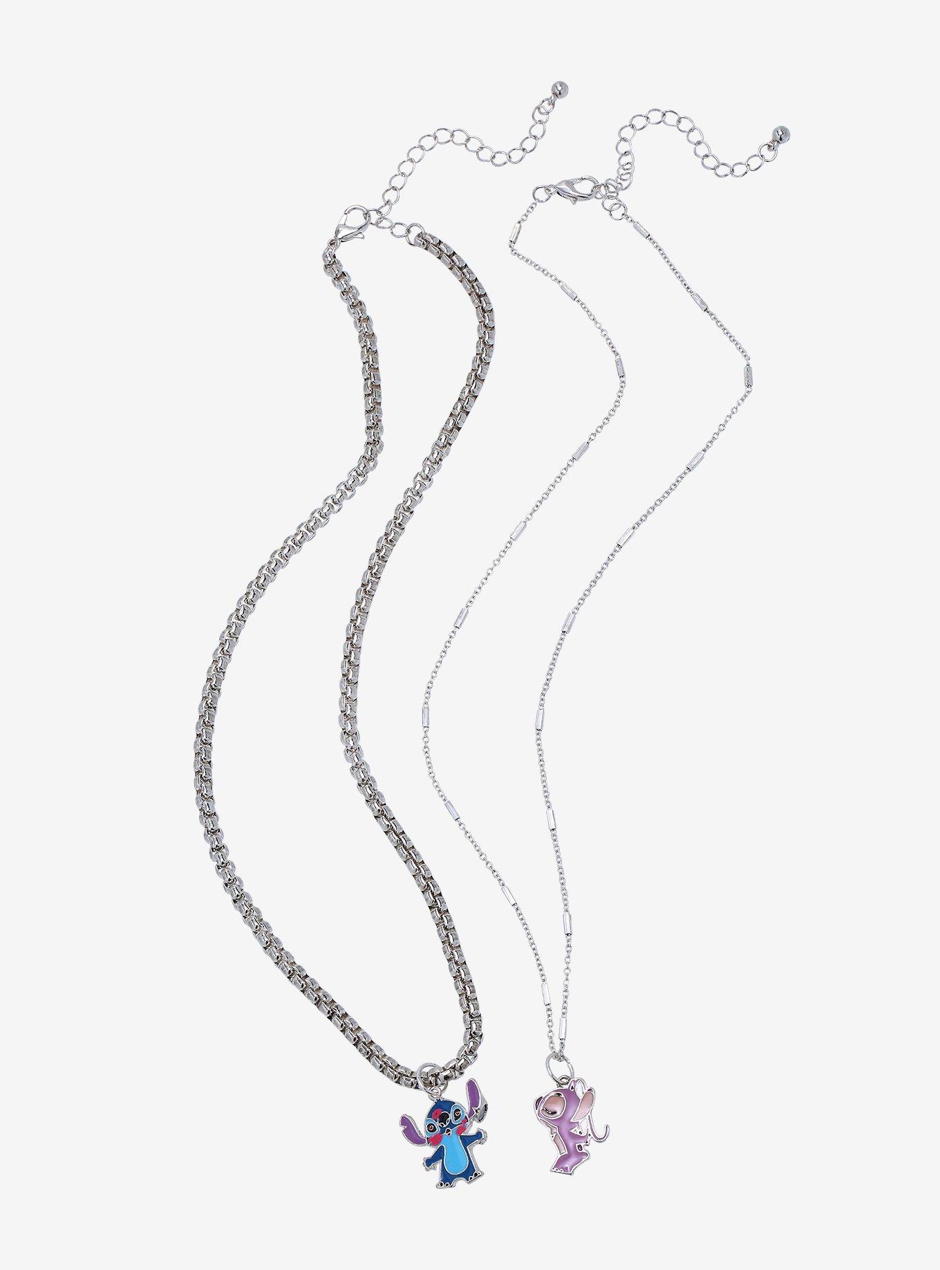 Disney Lilo & Stitch: The Series Stitch & Angel Kisses Necklace Set - BoxLunch Exclusive, , alternate