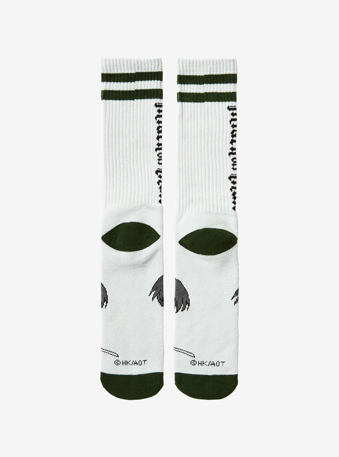 Attack on Titan Levi Chibi Crew Socks - BoxLunch Exclusive, , alternate