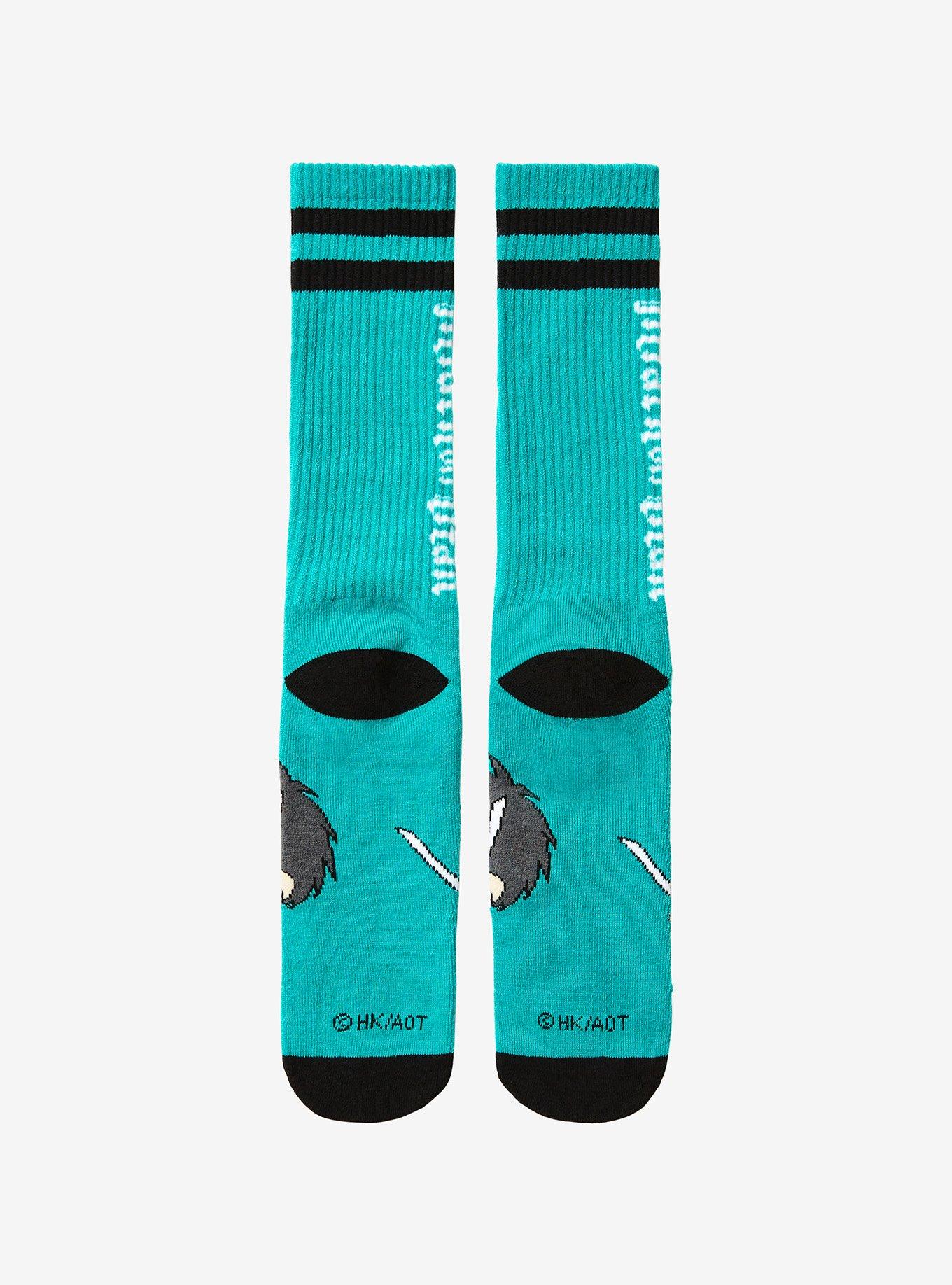 Attack on Titan Eren Chibi Crew Socks - BoxLunch Exclusive, , alternate