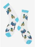 Disney Lilo & Stitch Pineapple Sheer Socks - BoxLunch Exclusive, , alternate