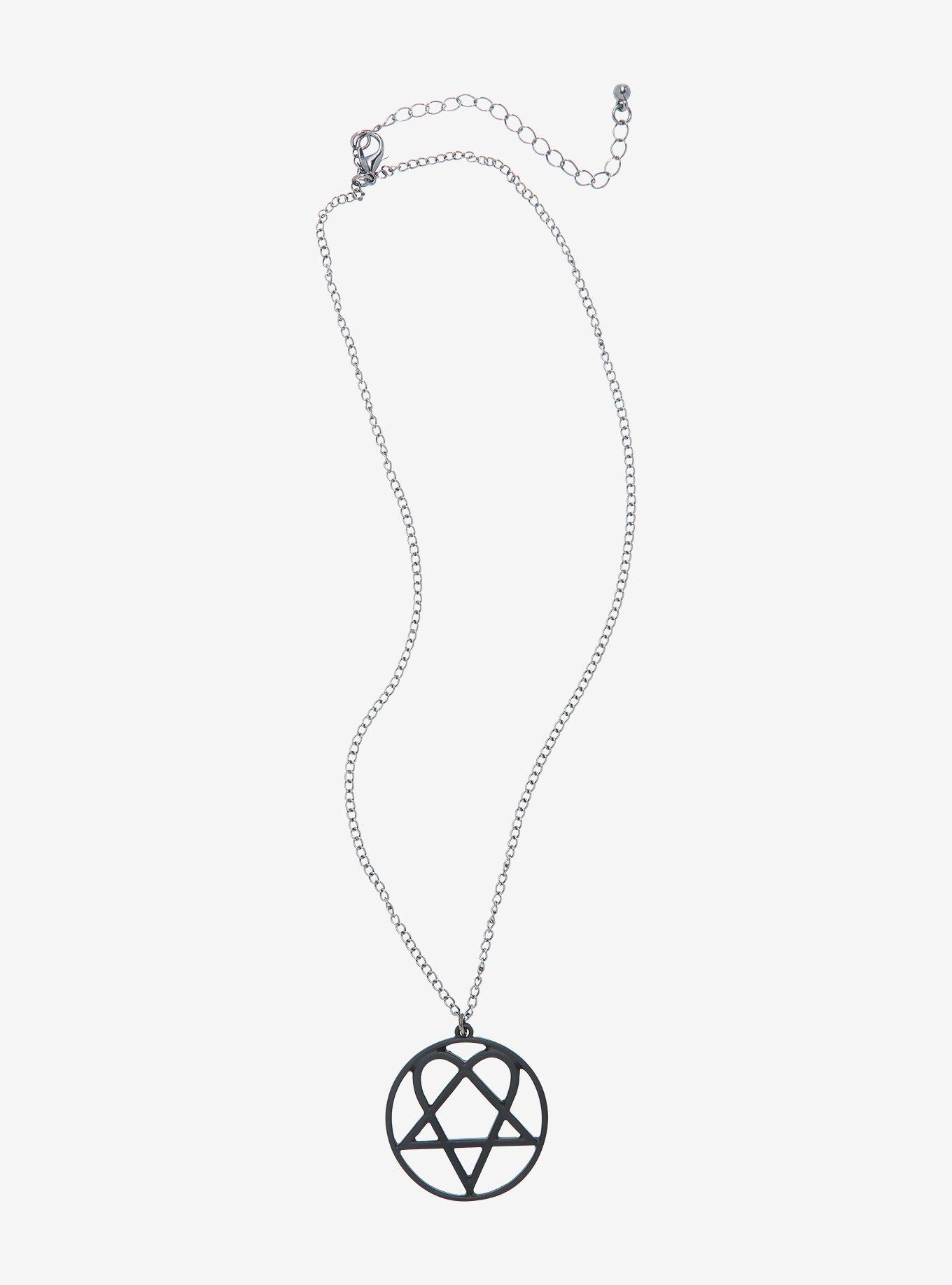 HIM Heartagram Symbol Necklace, , alternate