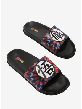 Dragon Ball Z Kanji Tie-Dye Slide Sandals, , hi-res