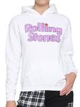 The Rolling Stones Pastel Tongue Logo Girls Hoodie, CREAM, alternate
