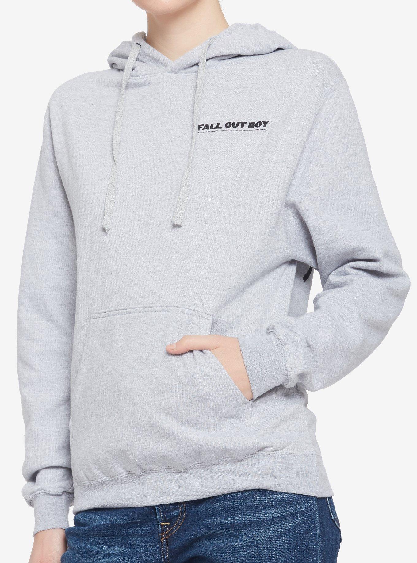 Fall Out Boy Take This To Your Grave Girls Hoodie, GREY, alternate