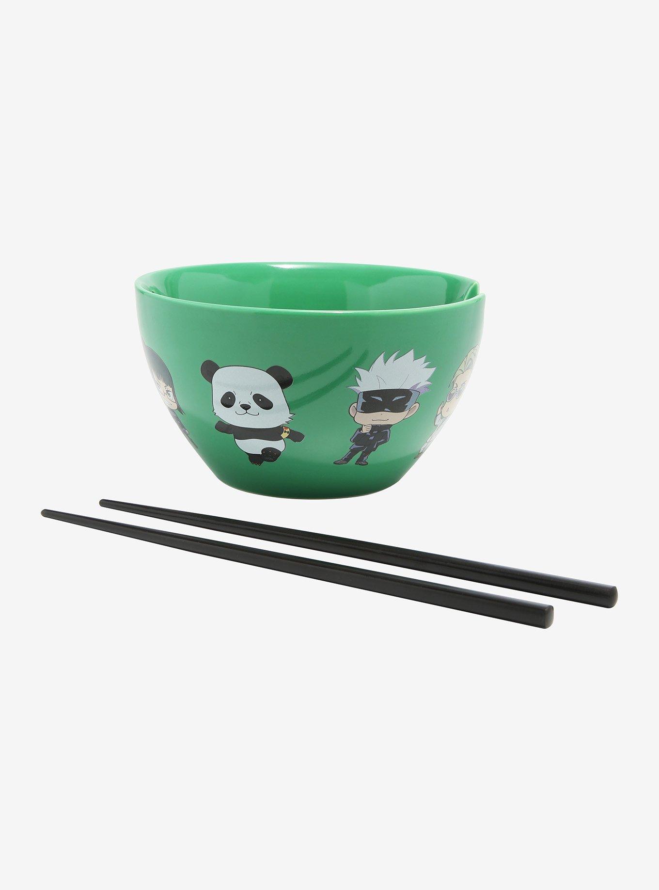 Jujutsu Kaisen Chibi Character Ramen Bowl With Chopsticks, , alternate