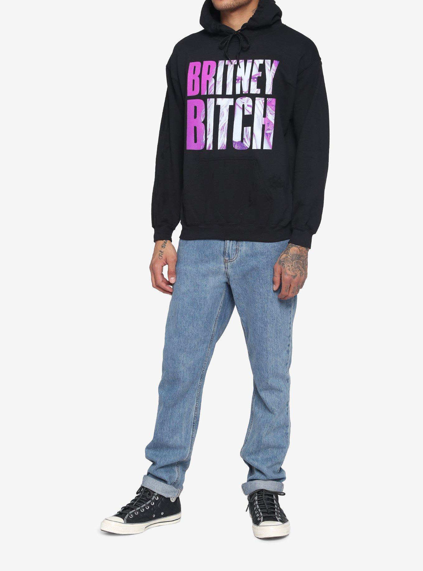Britney Spears Britney Bitch Hoodie, BLACK, alternate