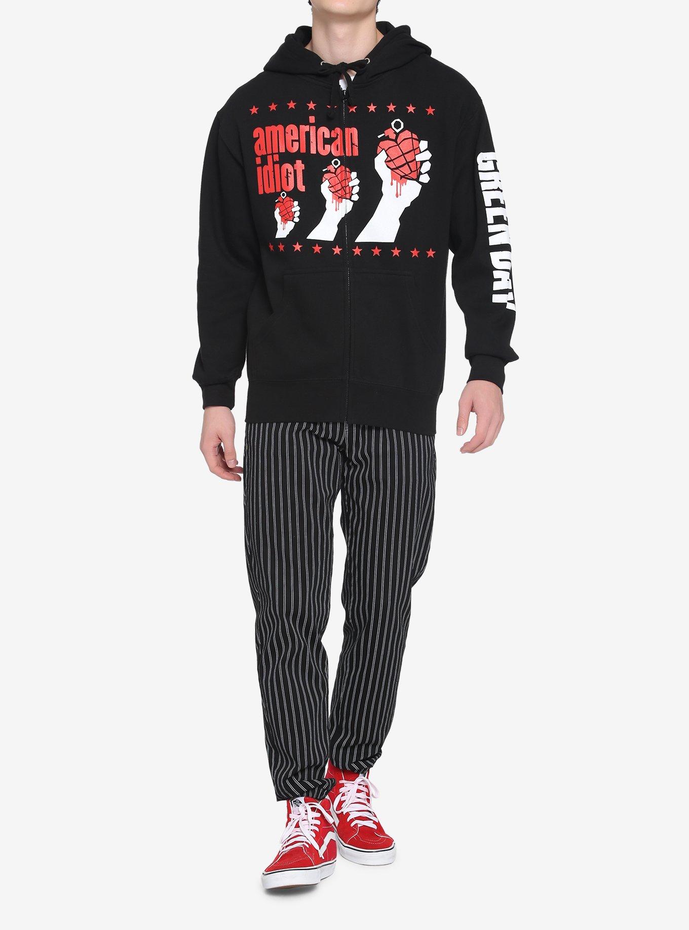 Green Day Checker Cat Hoodie, Hot Topic