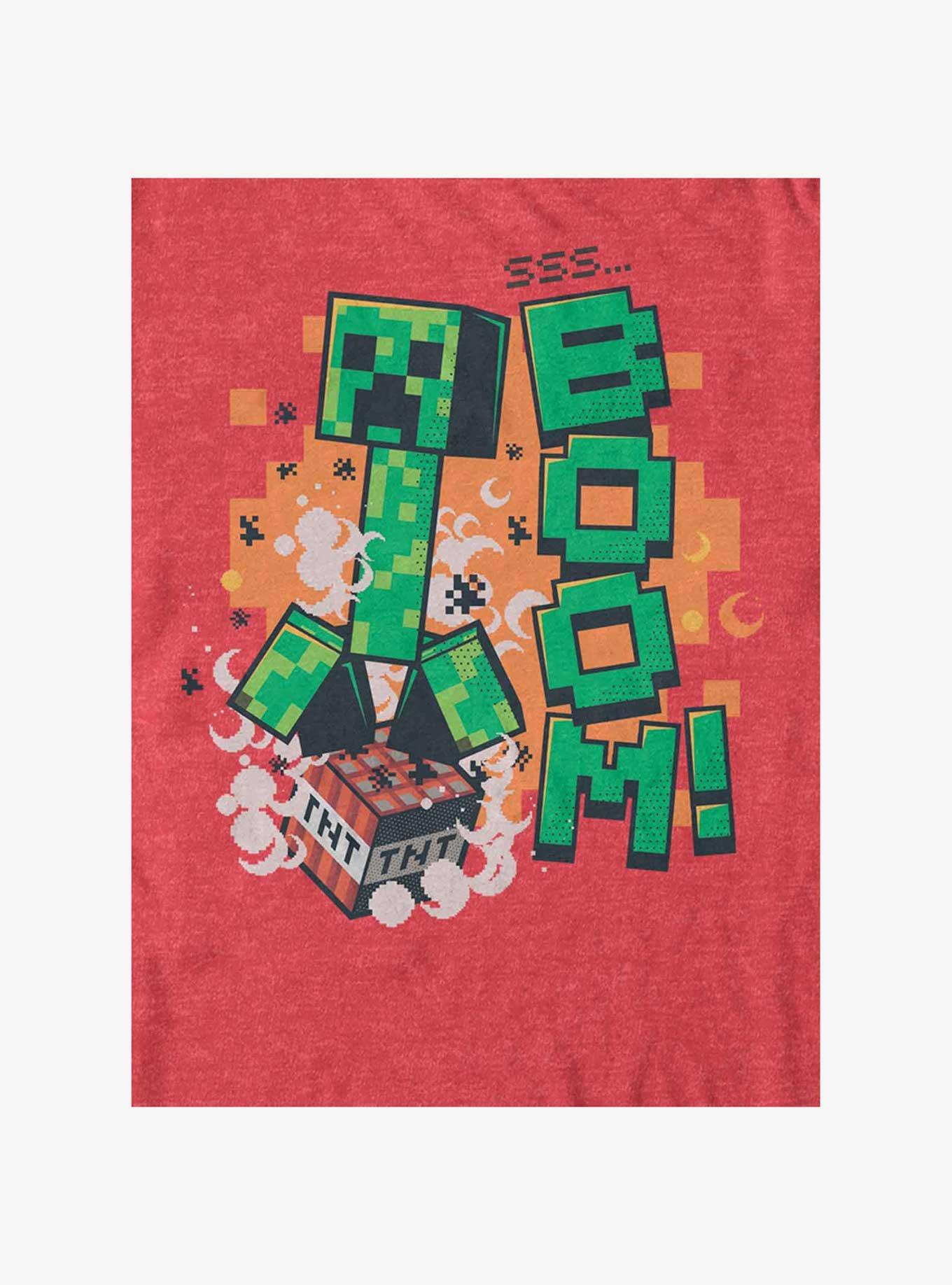 Minecraft SSS Boom T-Shirt, RED HTR, alternate