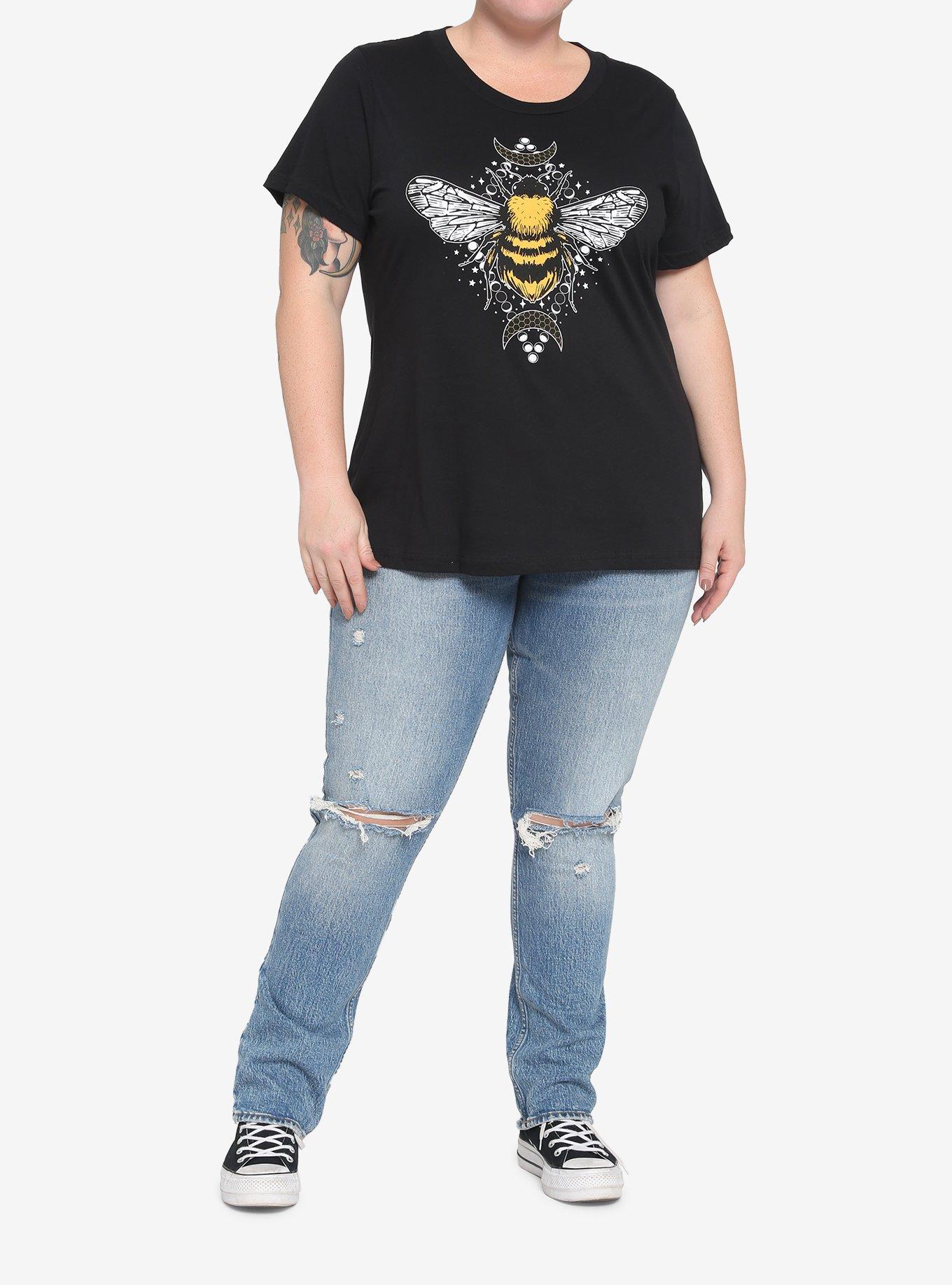 Royal Bee Boyfriend Fit Girls T-Shirt Plus Size, MULTI, alternate