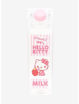 Plus Size Hello Kitty Strawberry Milk Carton Water Bottle, , hi-res