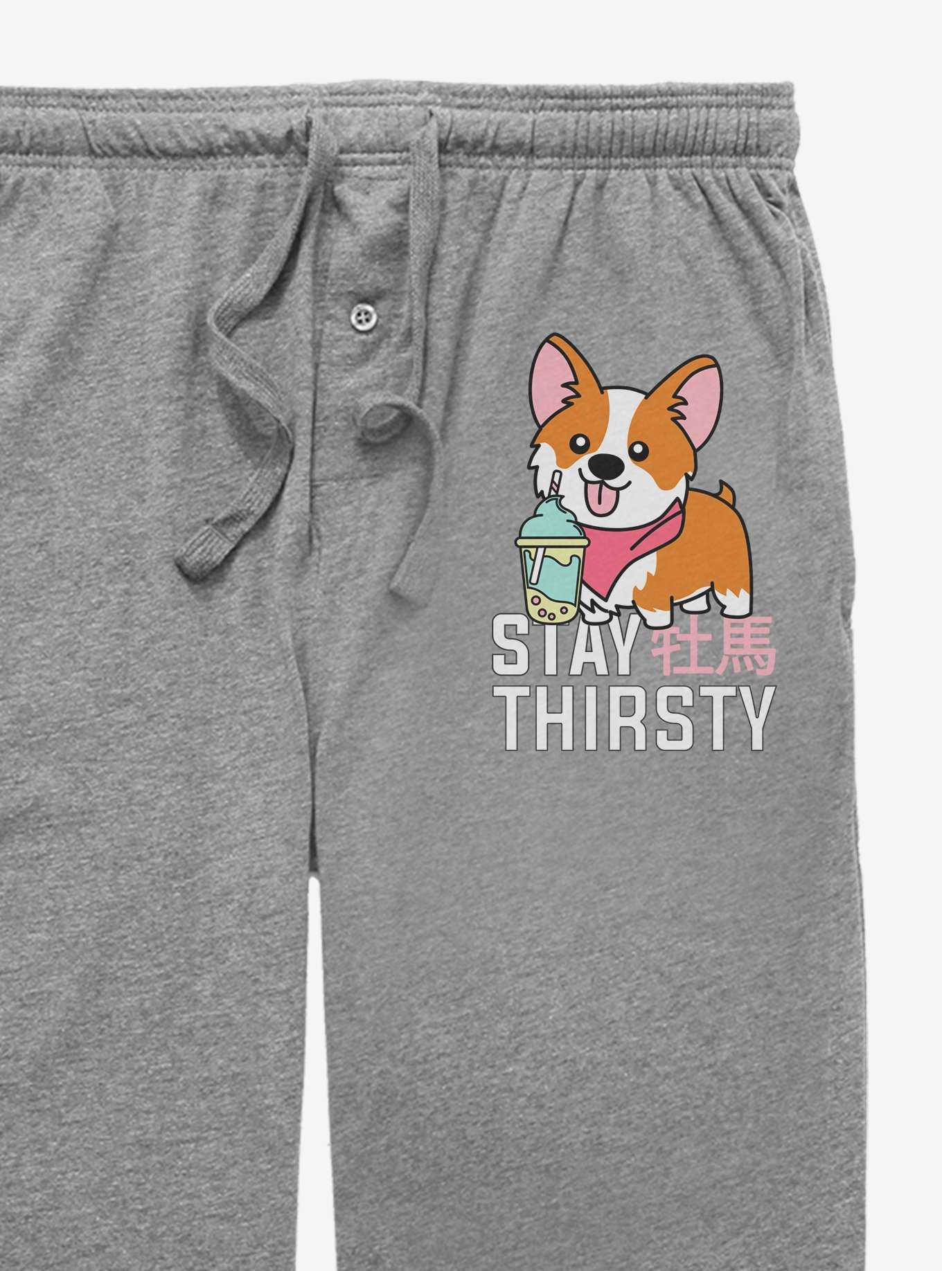 Corgi Stay Thirsty Pajama Pants, , hi-res