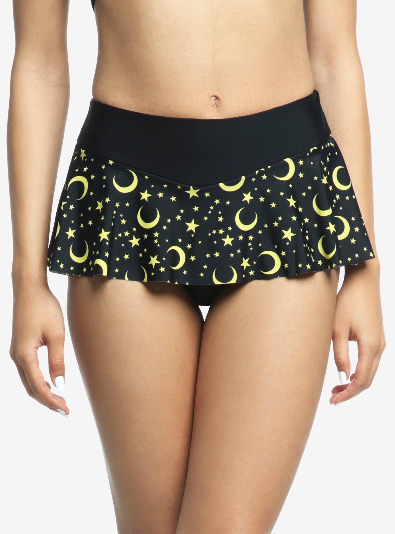 Sailor Moon Luna Skirted Swim Bottoms, MULTI, alternate