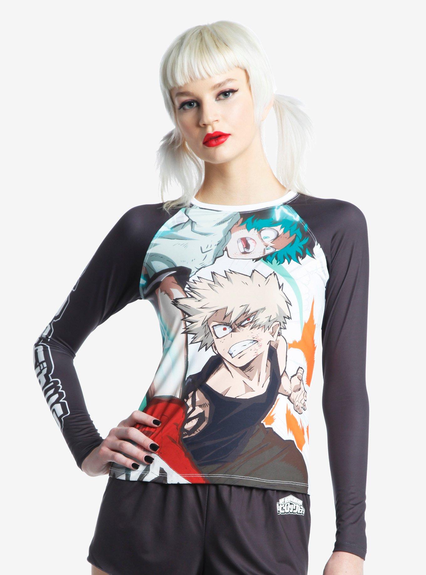 My Hero Academia Deku & Bakugo Girls Rash Guard, MULTI, alternate