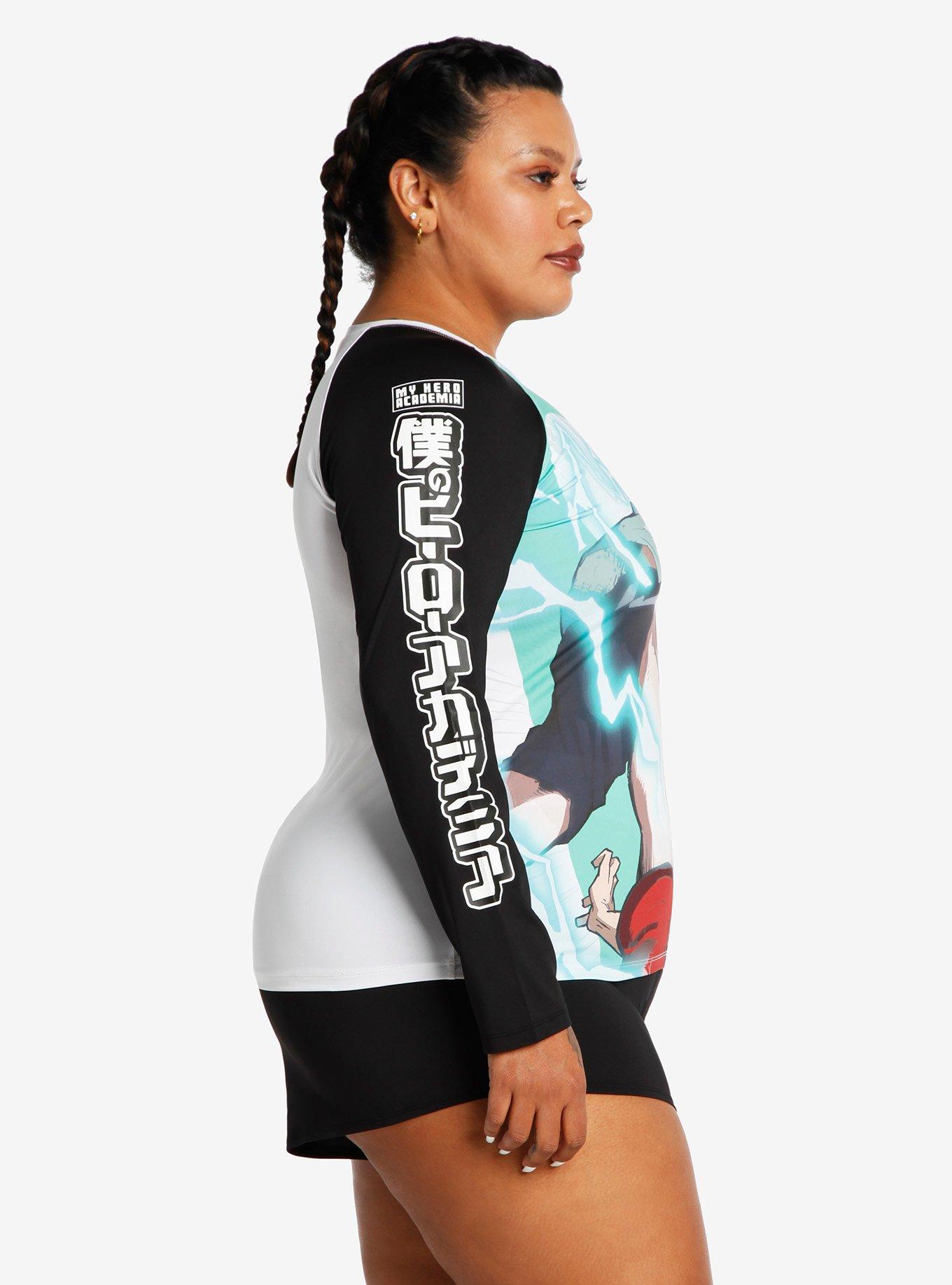 My Hero Academia Deku & Bakugo Girls Rash Guard Plus Size, MULTI, alternate