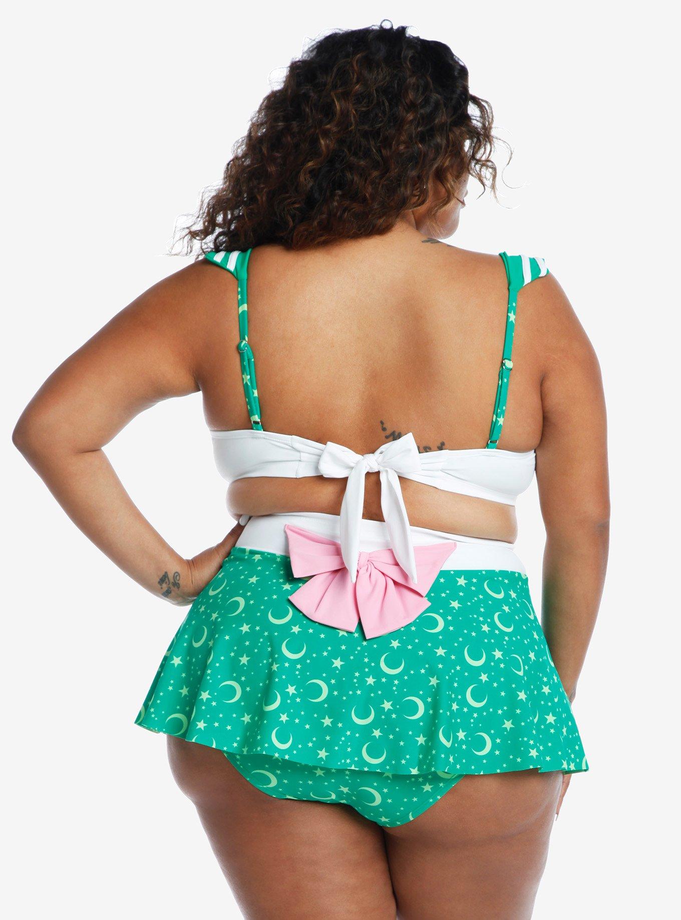 Sailor Moon Sailor Jupiter Cosplay Swim Top Plus Size, MULTI, alternate