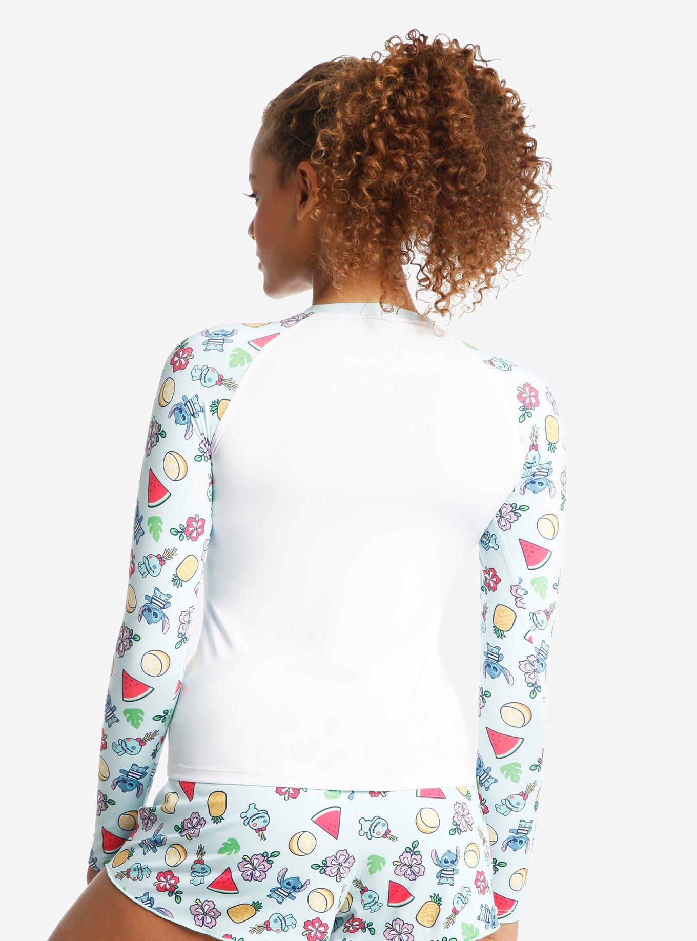 Disney Lilo & Stitch Fruit Girls Rash Guard, MULTI, alternate
