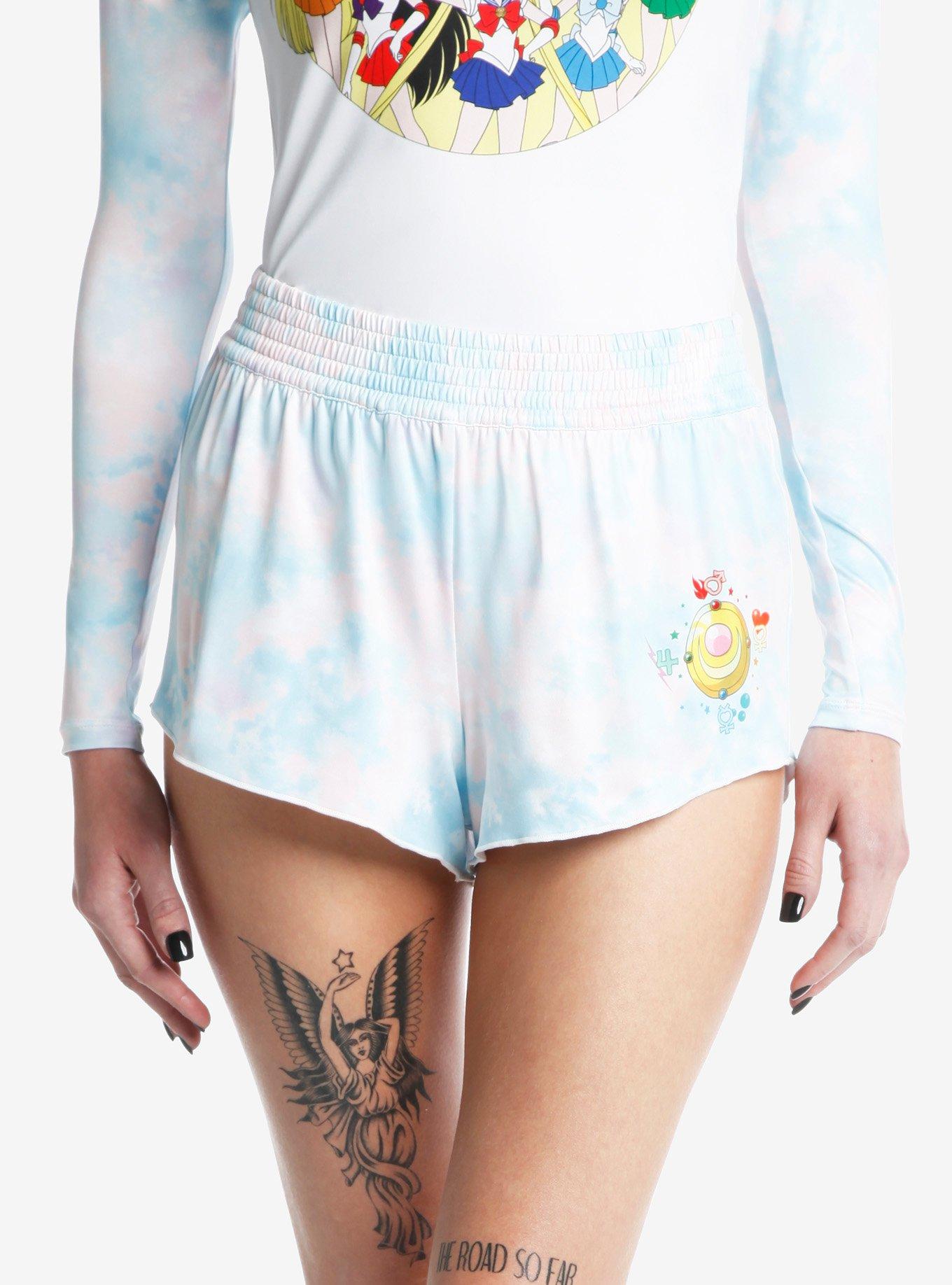 Sailor Moon Pastel Tie-Dye Girls Boardshorts, MULTI, alternate
