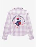 Her Universe Studio Ghibli Kiki's Delivery Service Best Witch Plus Size Women's Flannel - BoxLunch Exclusive, PLAID, alternate