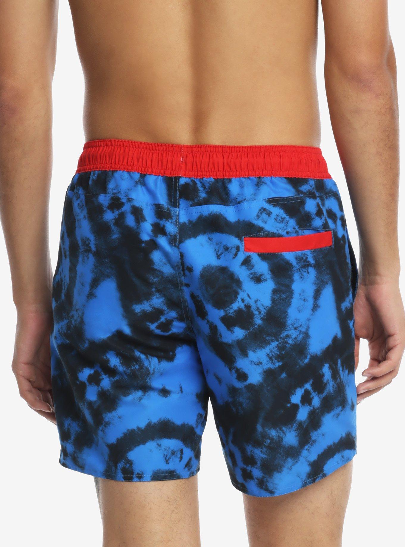 Jujutsu Kaisen Blue Wash Swim Trunks, MULTI, alternate