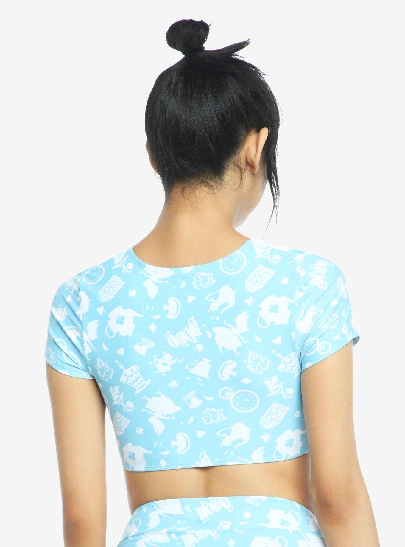 Disney Alice In Wonderland Collar Swim Top, MULTI, alternate