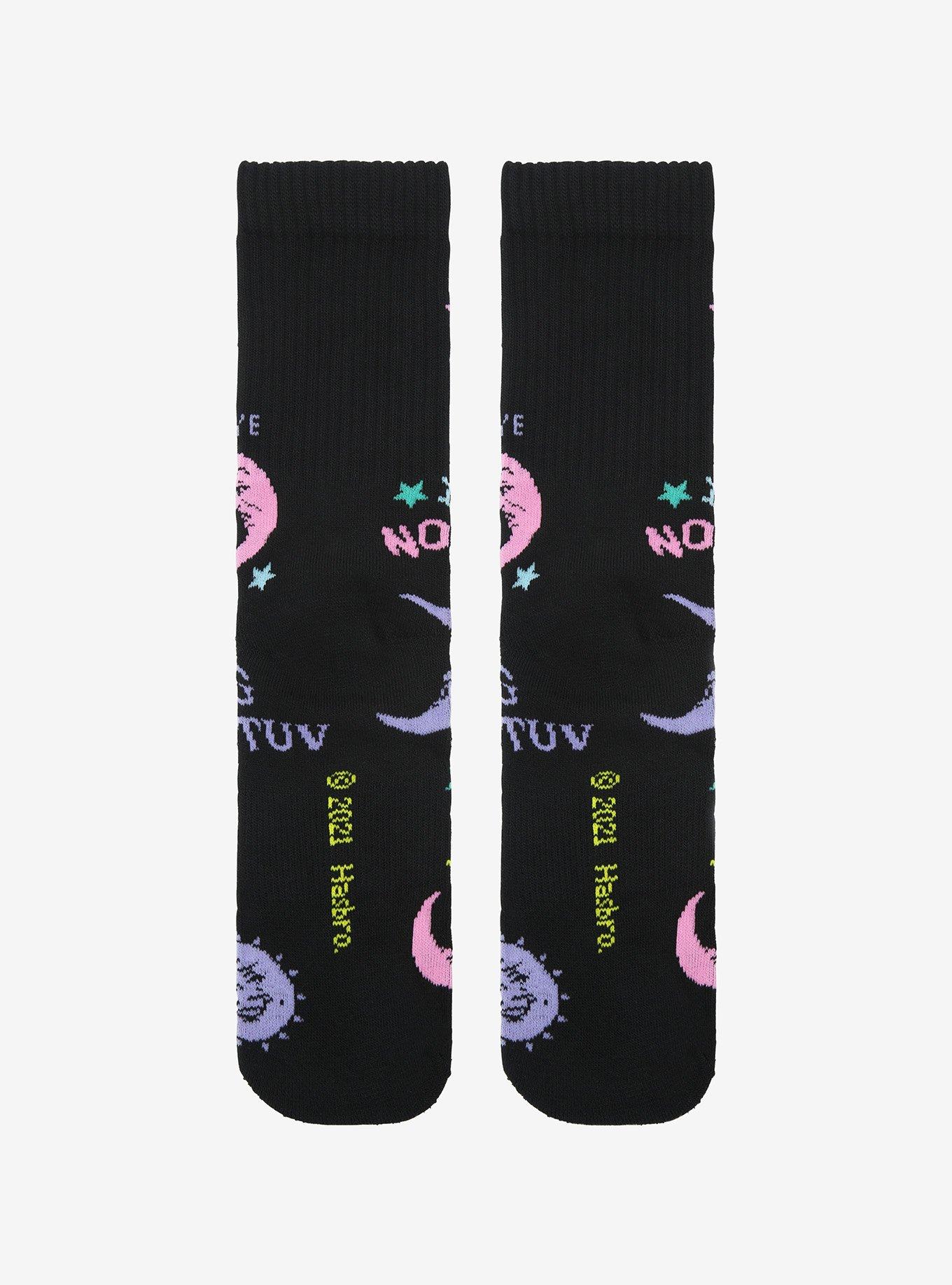 Ouija Pastel Crew Socks, , alternate