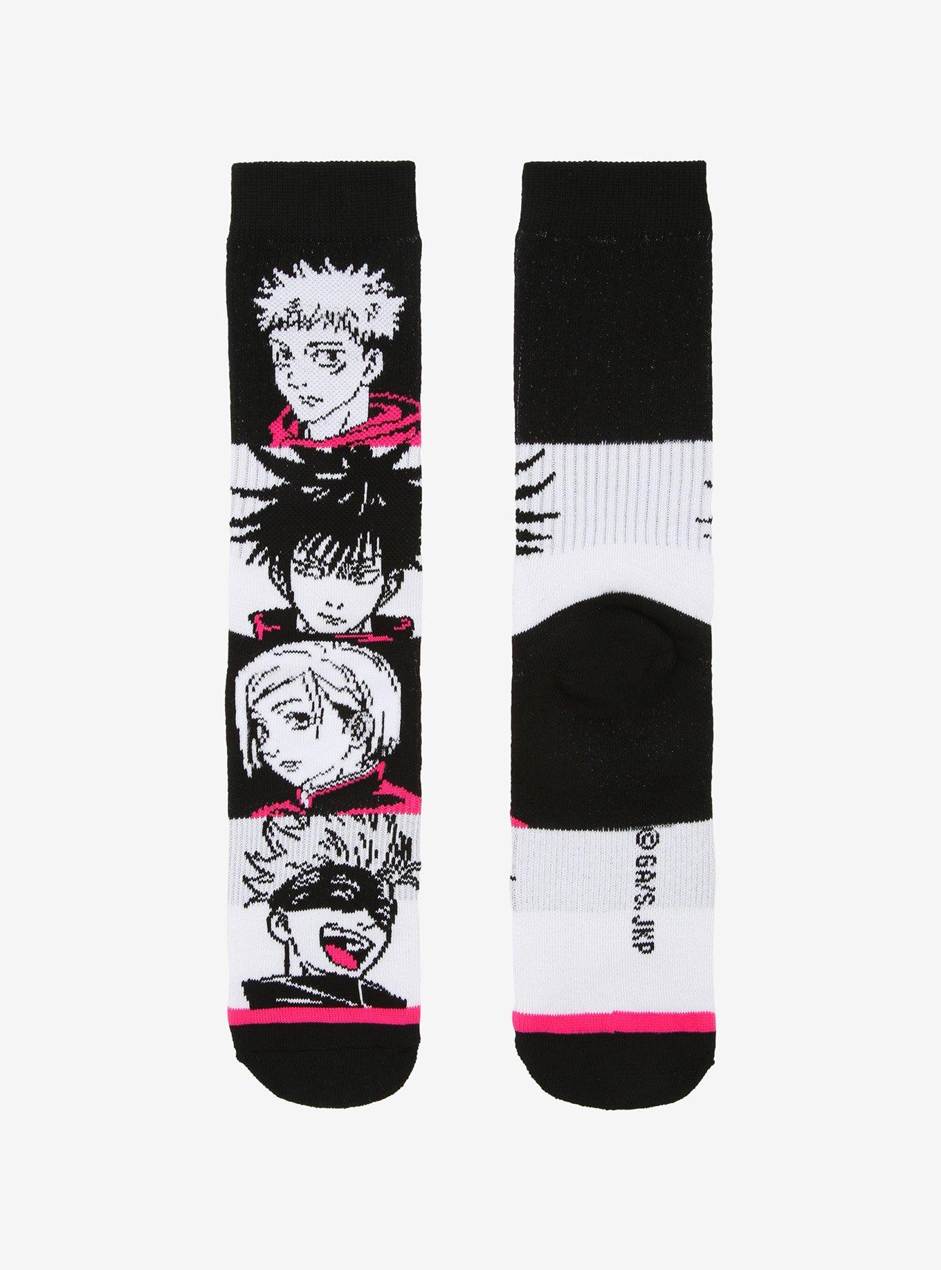 Jujutsu Kaisen Neon Panels Crew Socks, , alternate