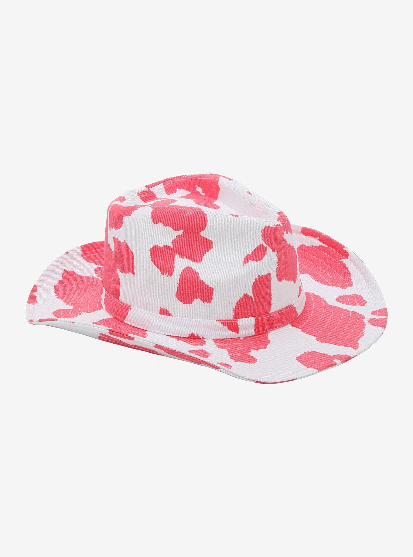 Pink Cow Print Cowboy Hat, , alternate
