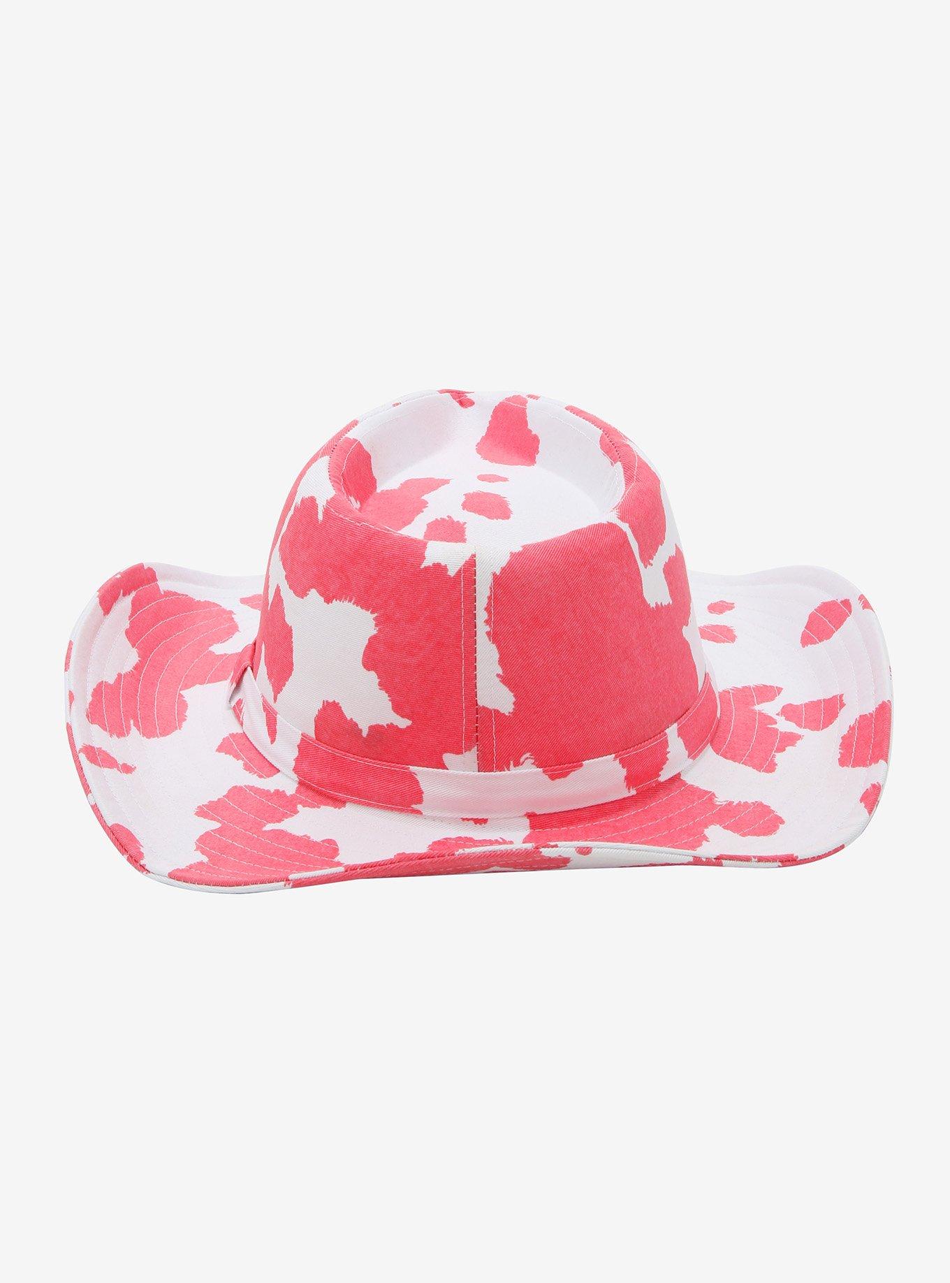 Pink Cow Print Cowboy Hat, , alternate
