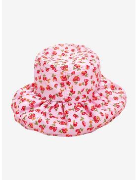 Pink Strawberry Bonnet Hat, , hi-res