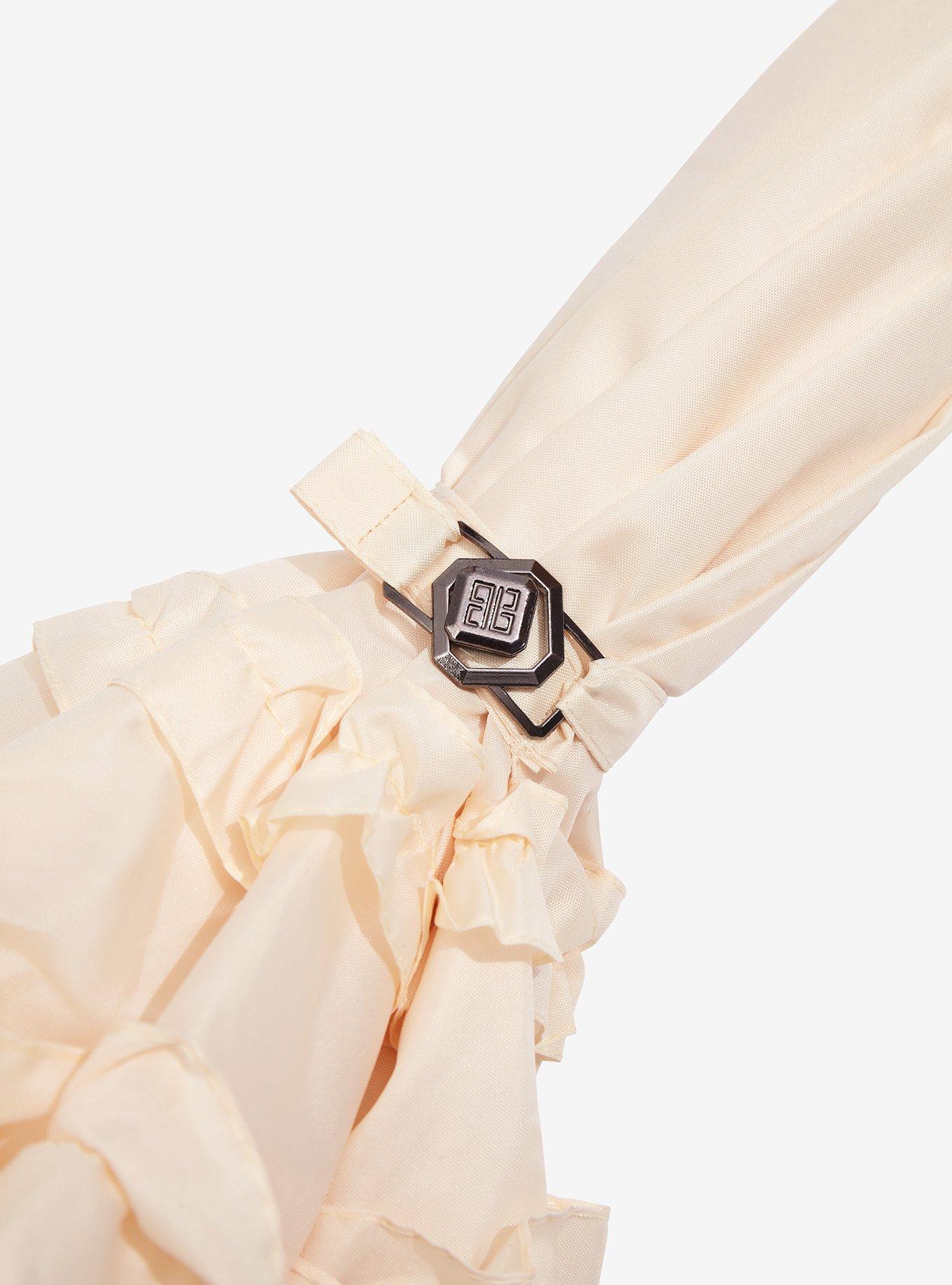 Cream Ruffle Parasol, , alternate
