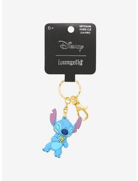 Loungefly Disney Lilo & Stitch Stitch Eating Lemon 3D Keychain - BoxLunch Exclusive, , hi-res