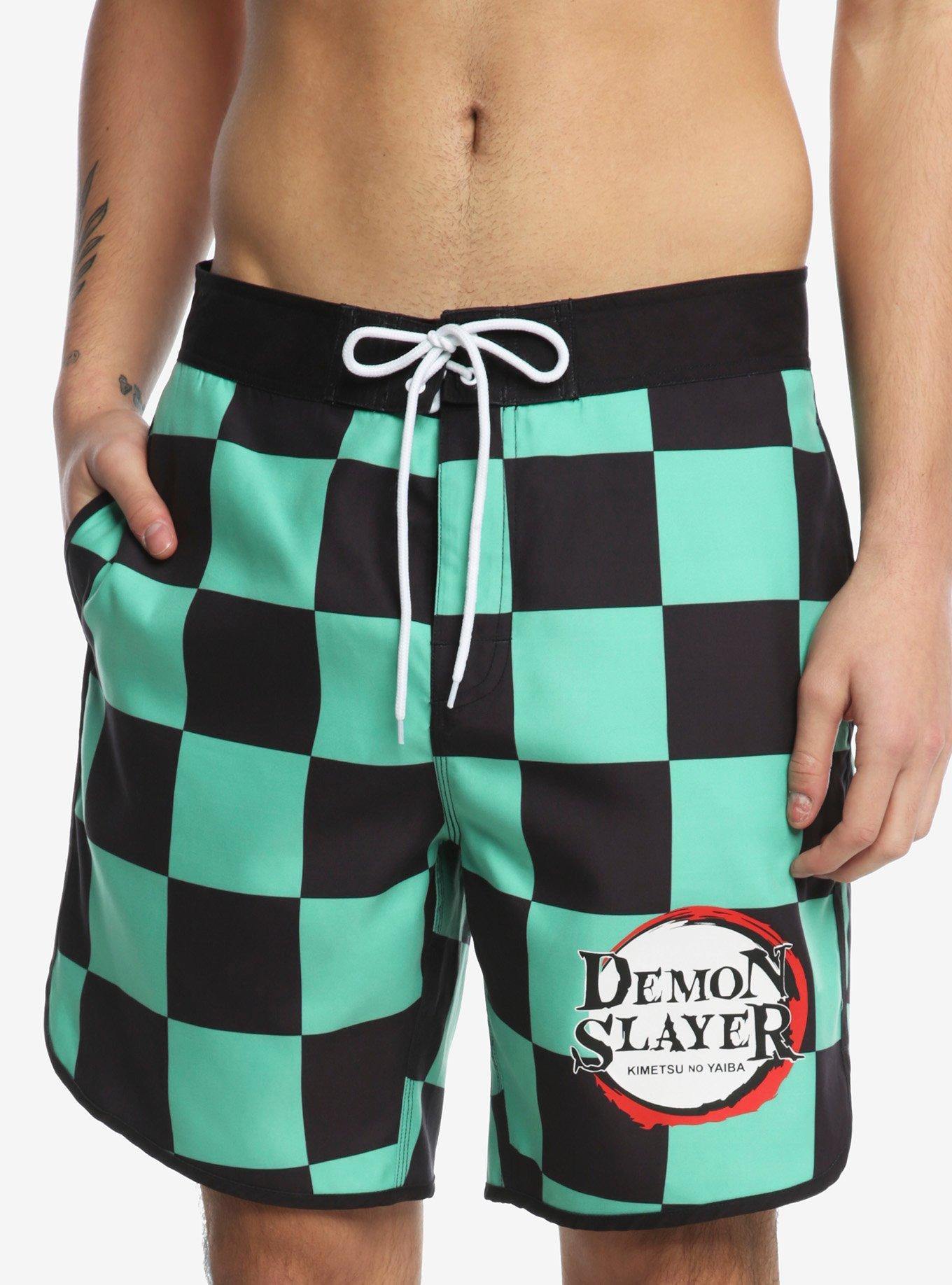 Demon Slayer: Kimetsu No Yaiba Tanjiro Swim Trunks, MULTI, alternate