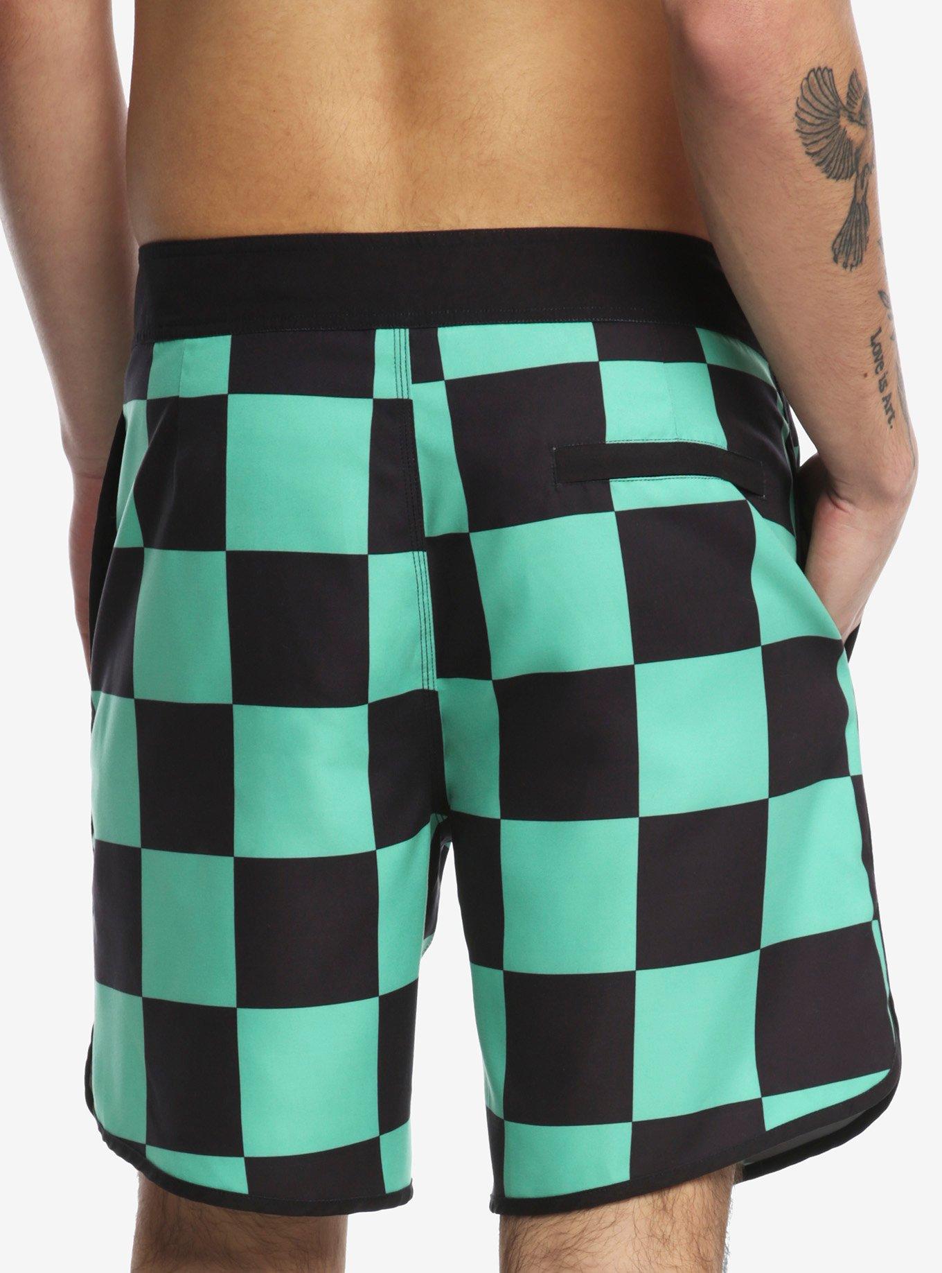 Demon Slayer: Kimetsu No Yaiba Tanjiro Swim Trunks, MULTI, alternate