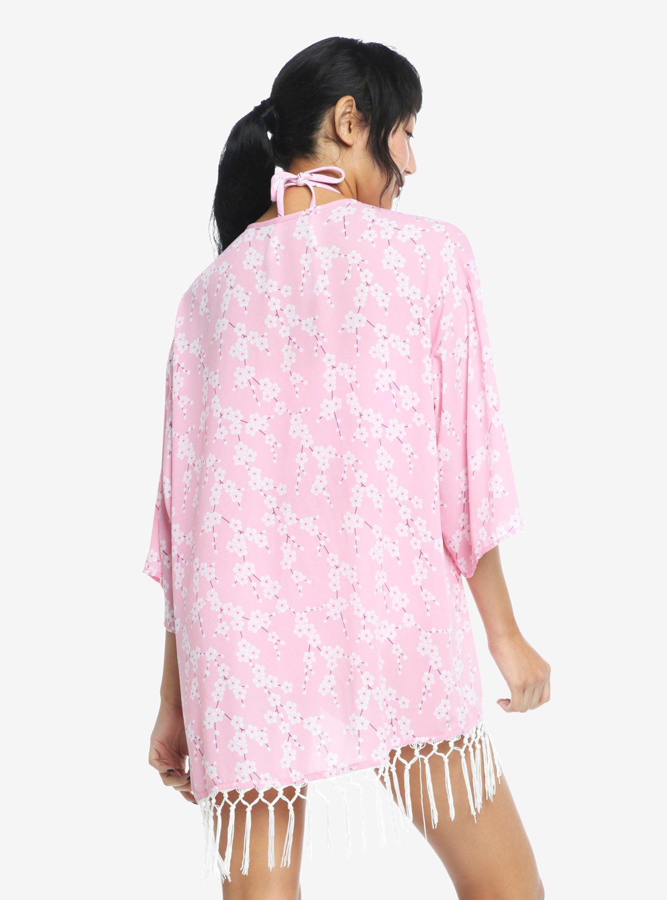 Cherry Blossom Duster Cover-Up, MULTI, alternate