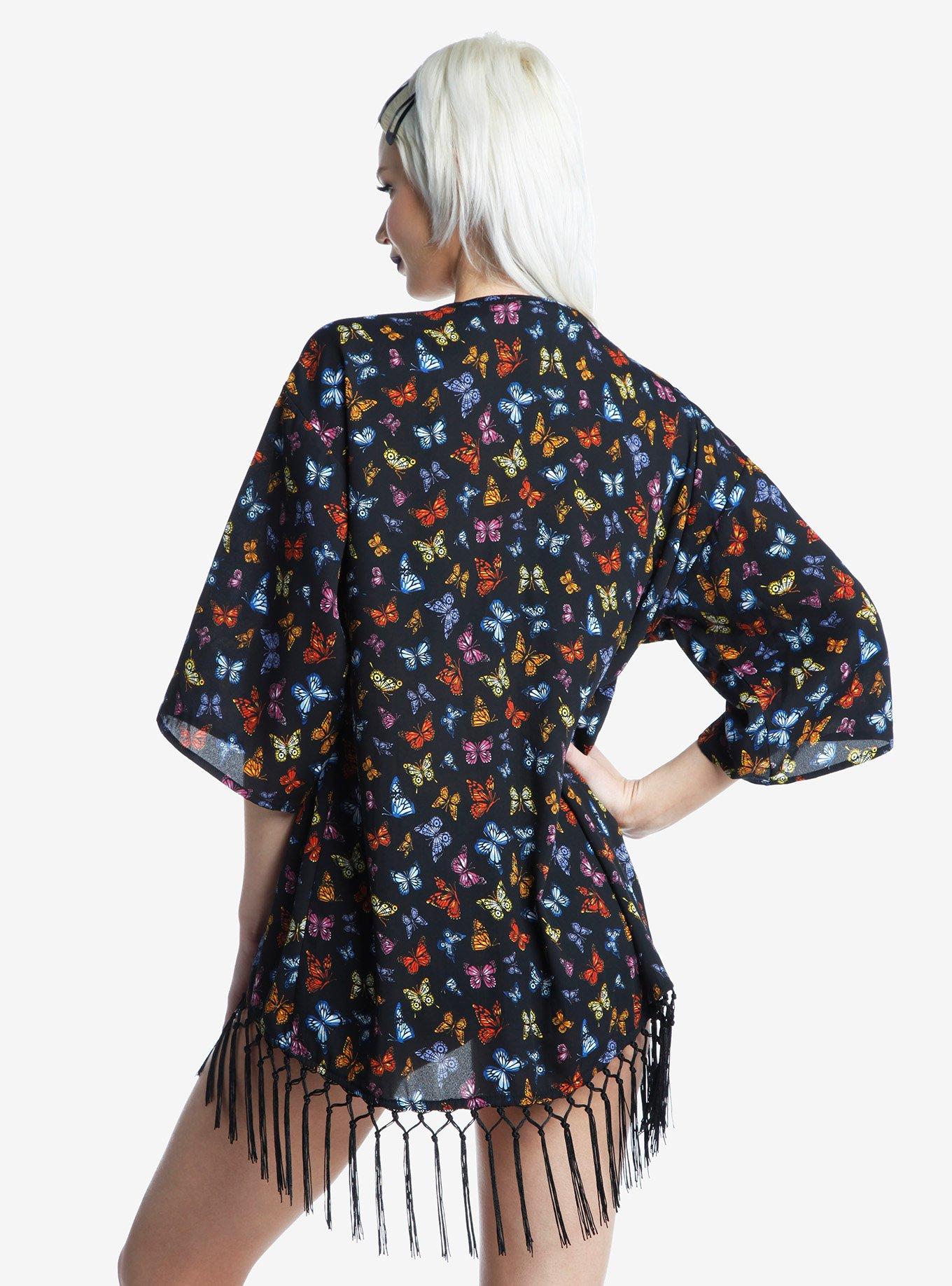 Rainbow Butterfly Duster Cover-Up, MULTI, alternate