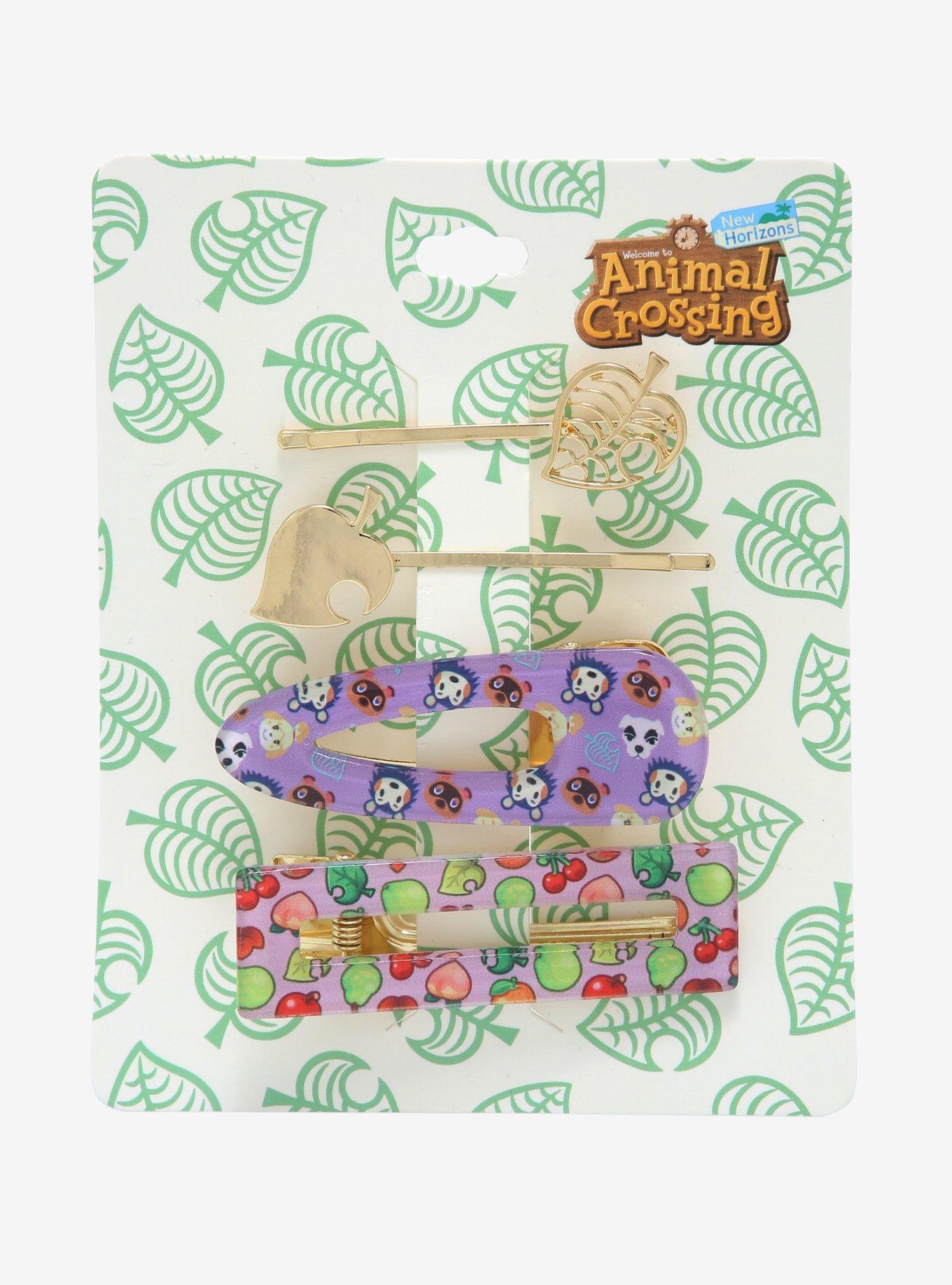 Nintendo Animal Crossing: New Horizons Allover Print Hair Clip Set, , alternate