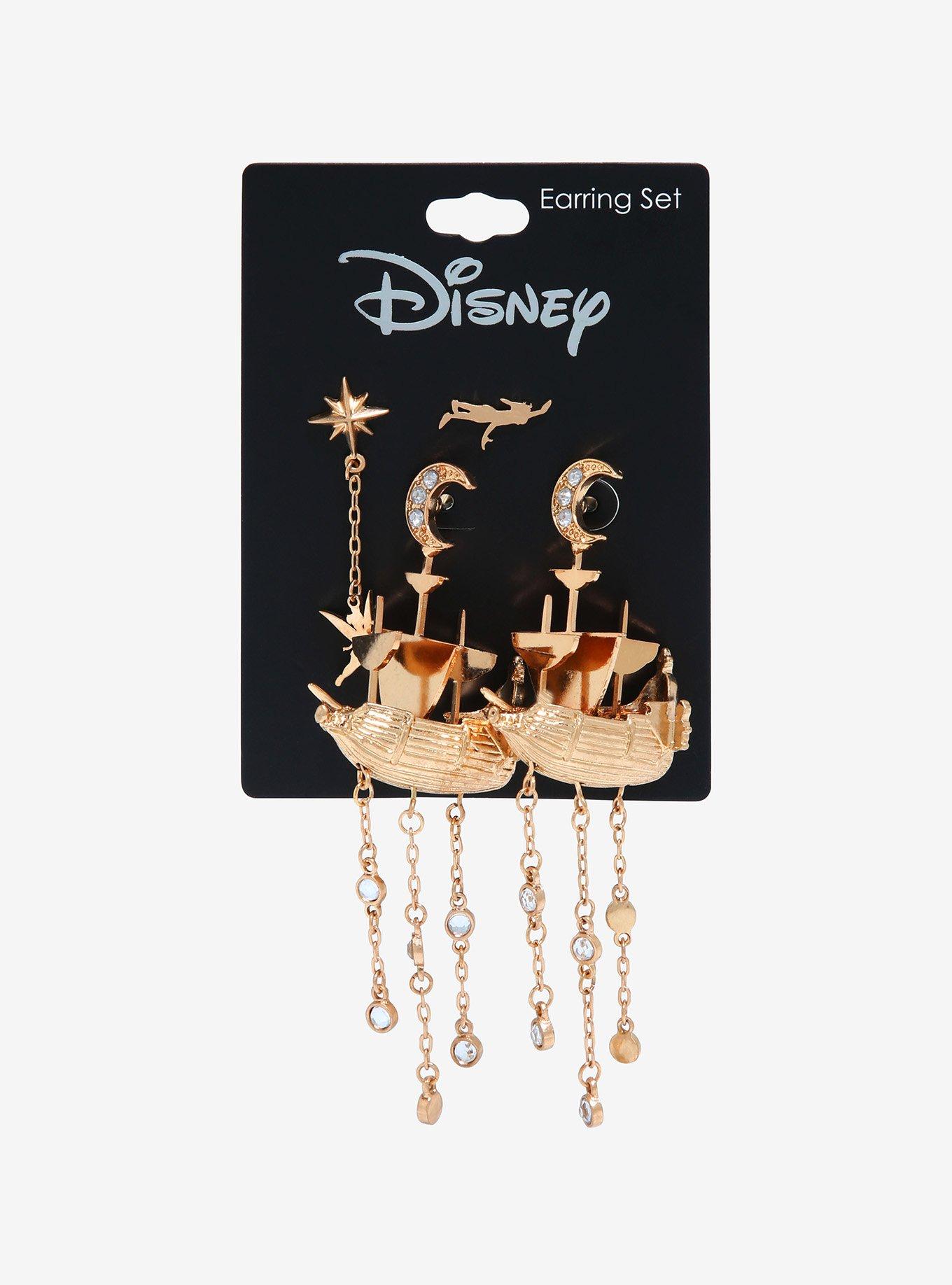 Disney Peter Pan Jolly Roger Earring Set - BoxLunch Exclusive, , alternate