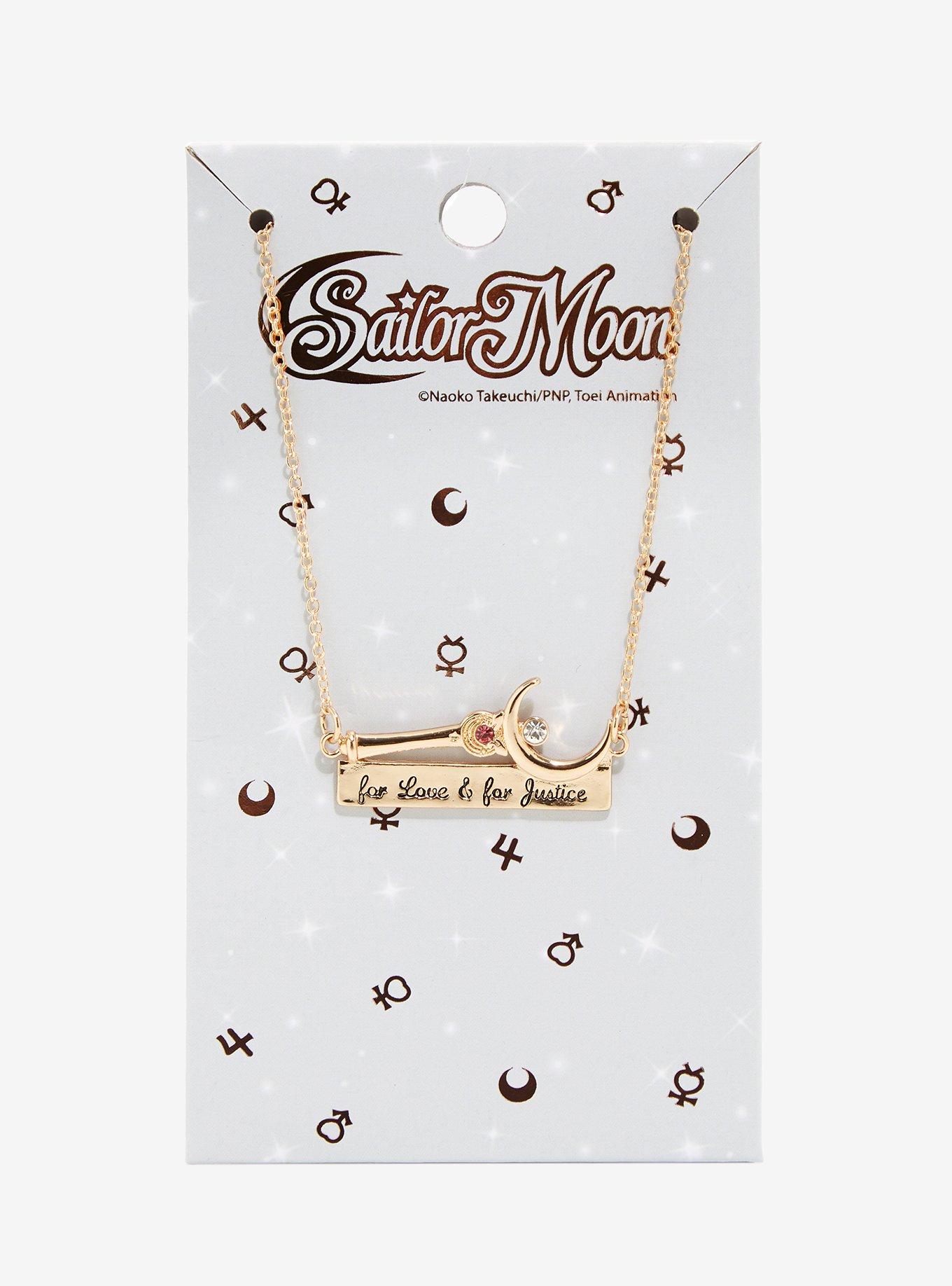Sailor Moon For Love & For Justice Necklace - BoxLunch Exclusive, , alternate