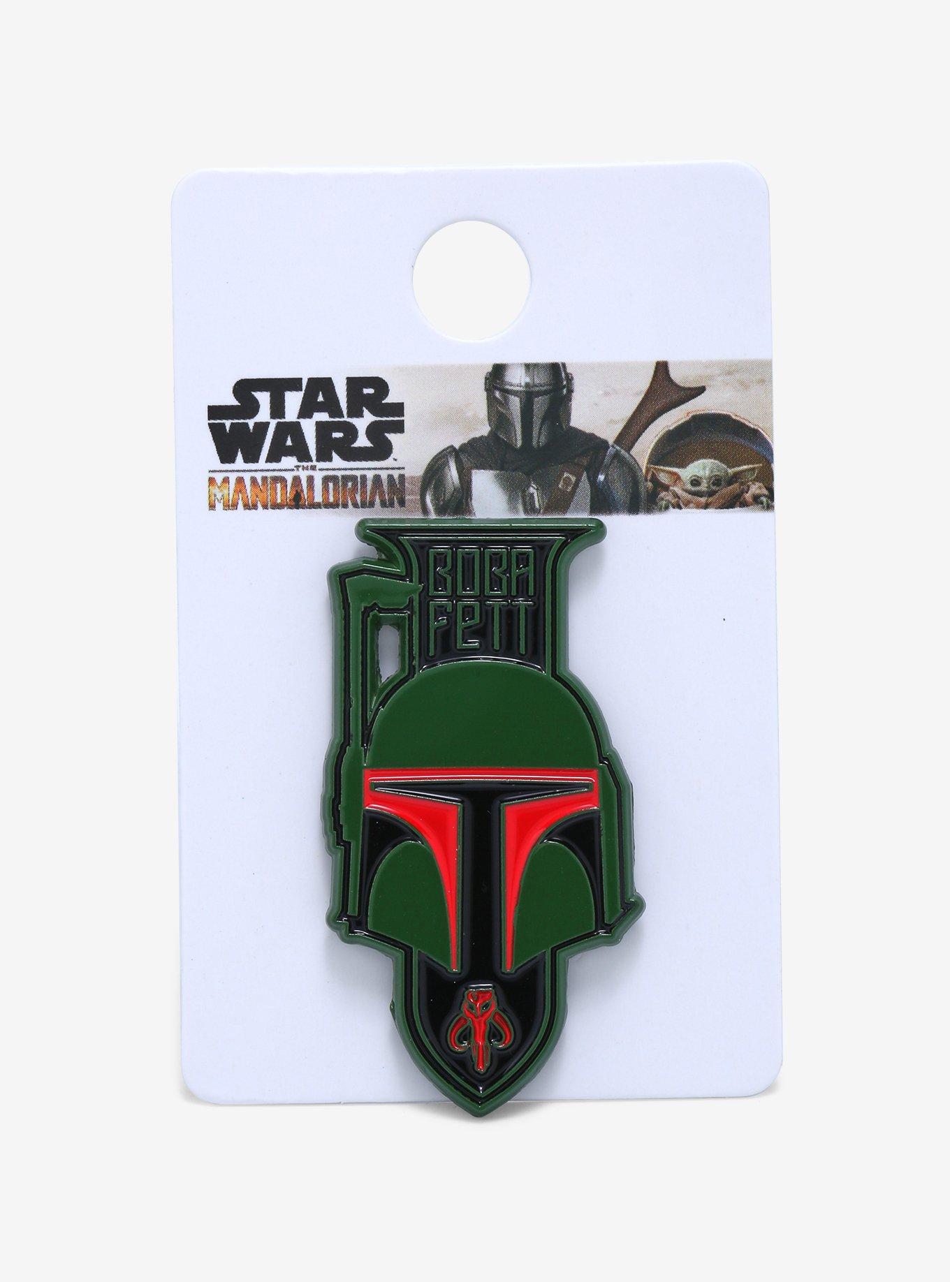 Star Wars Boba Fett Helmet Enamel Pin - BoxLunch Exclusive, , alternate