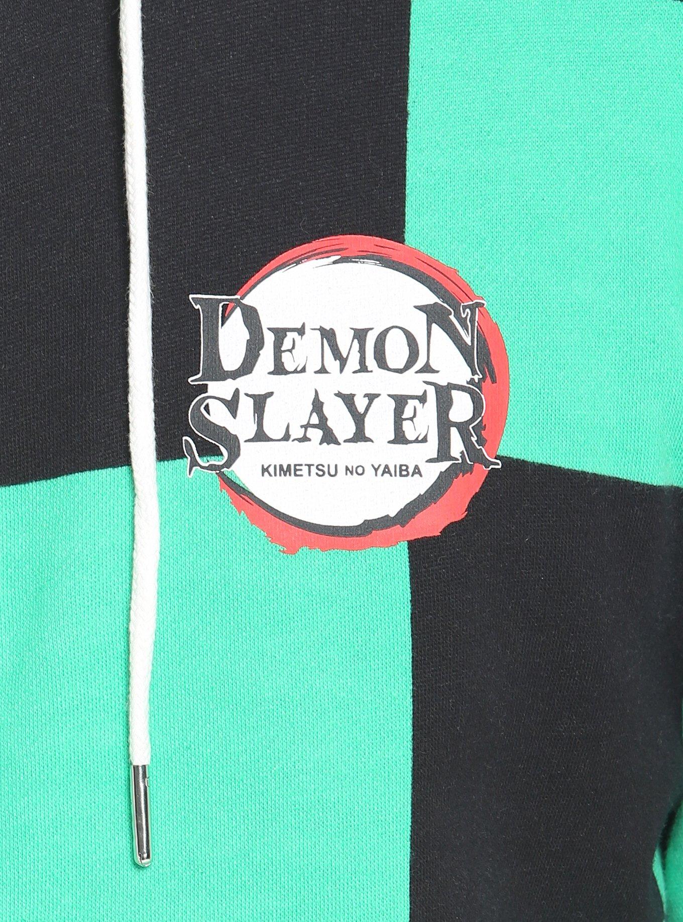 Demon Slayer: Kimetsu No Yaiba Tanjiro Hoodie, GREEN, alternate