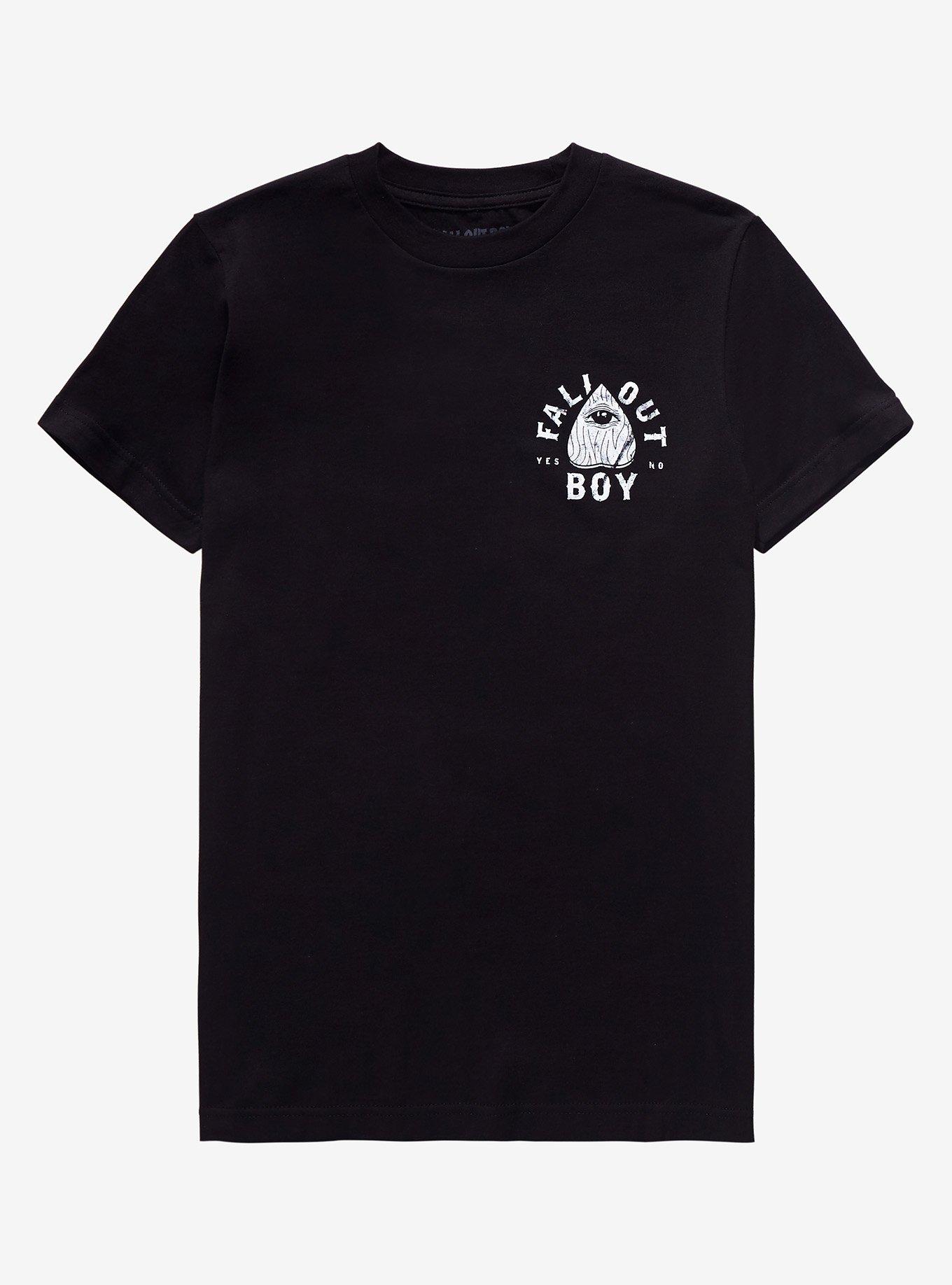Fall Out Boy Spirit Board Girls T-Shirt, BLACK, alternate