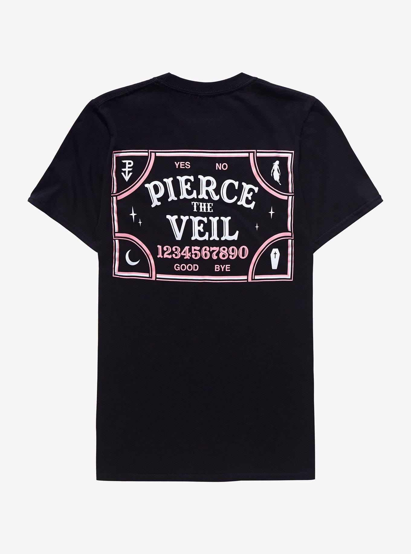 Pierce The Veil Spirit Board Girls T-Shirt, BLACK, alternate