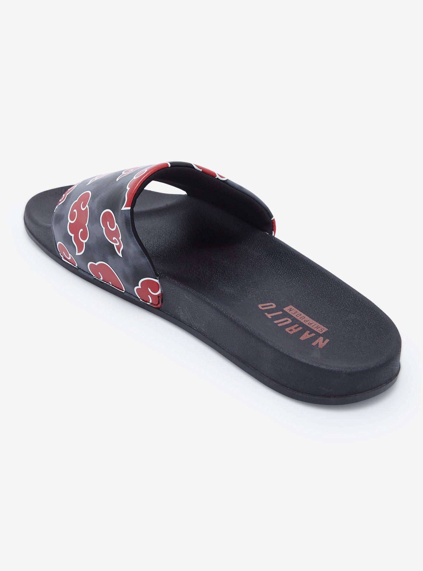 Naruto Shippuden Akatsuki Clouds Slide Sandals, MULTI, alternate